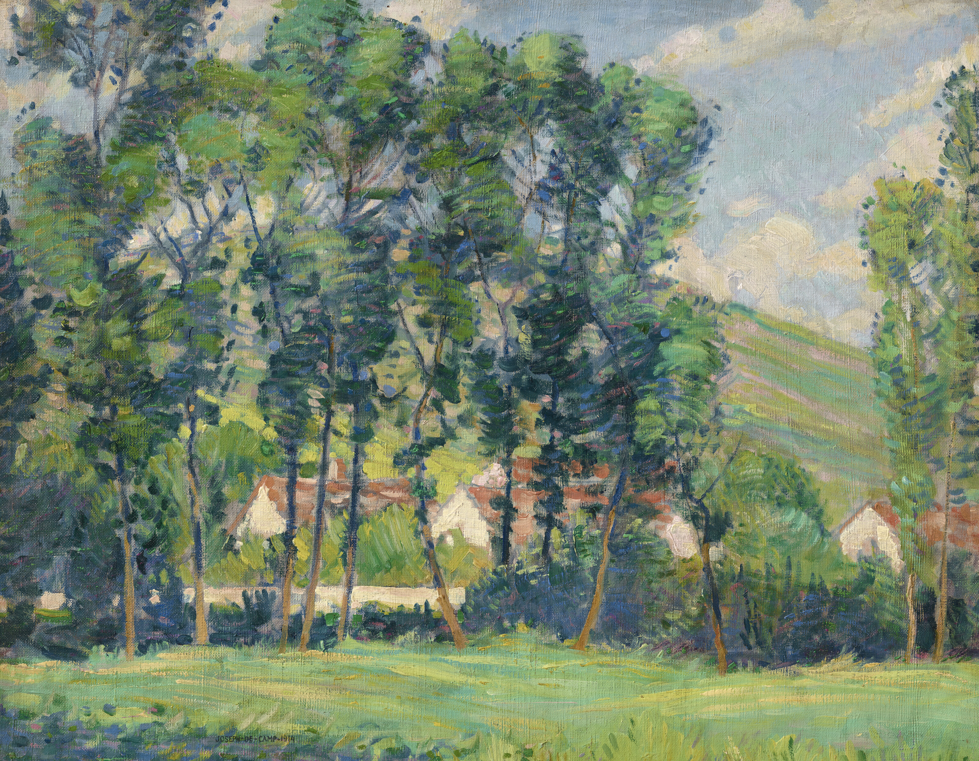 JOSEPH RODEFER DECAMP (1858-1923), Red Roofs | Christie’s