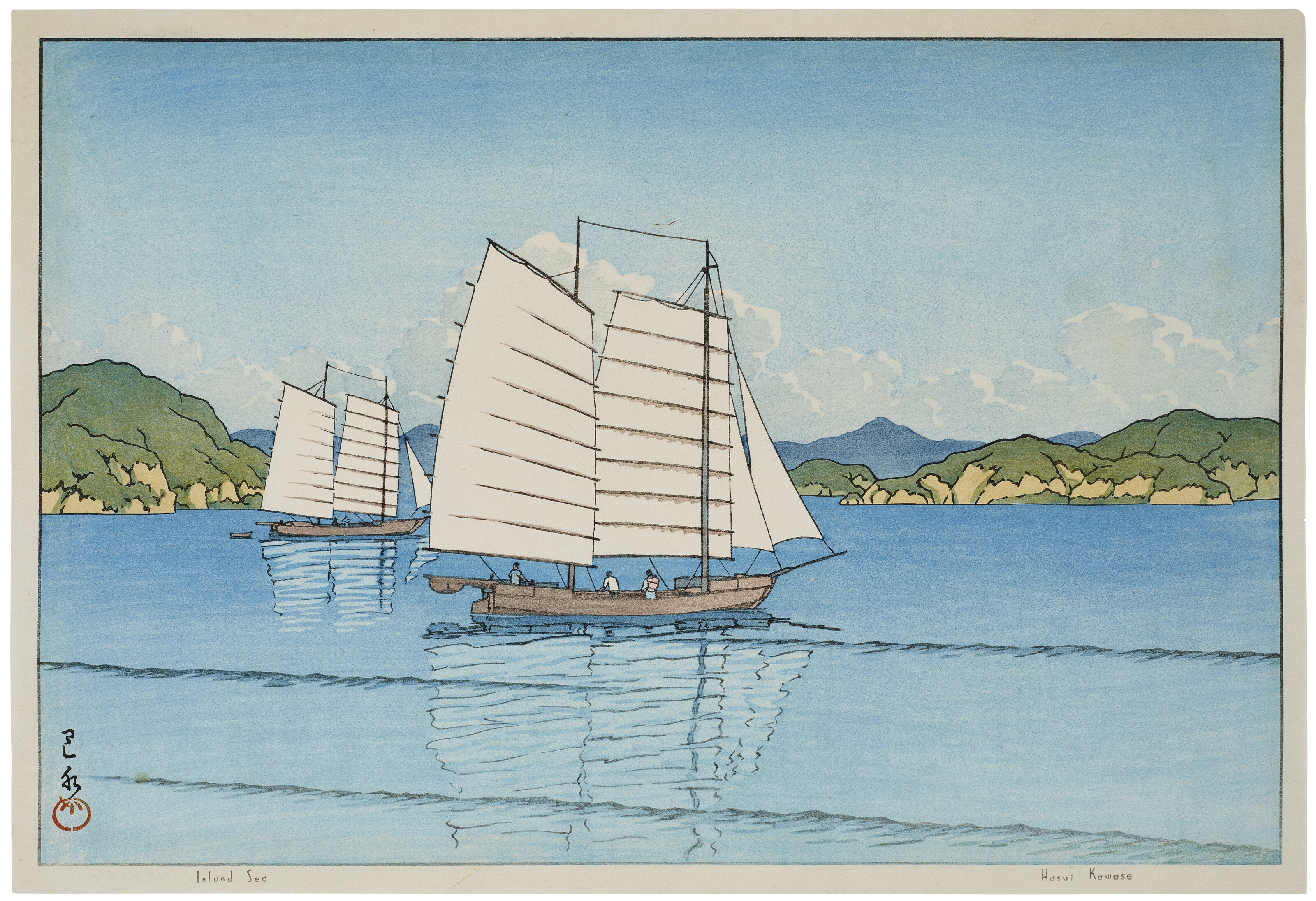 KAWASE HASUI (1883-1957), Itsukushima no yuki (Snow at Itsukushima