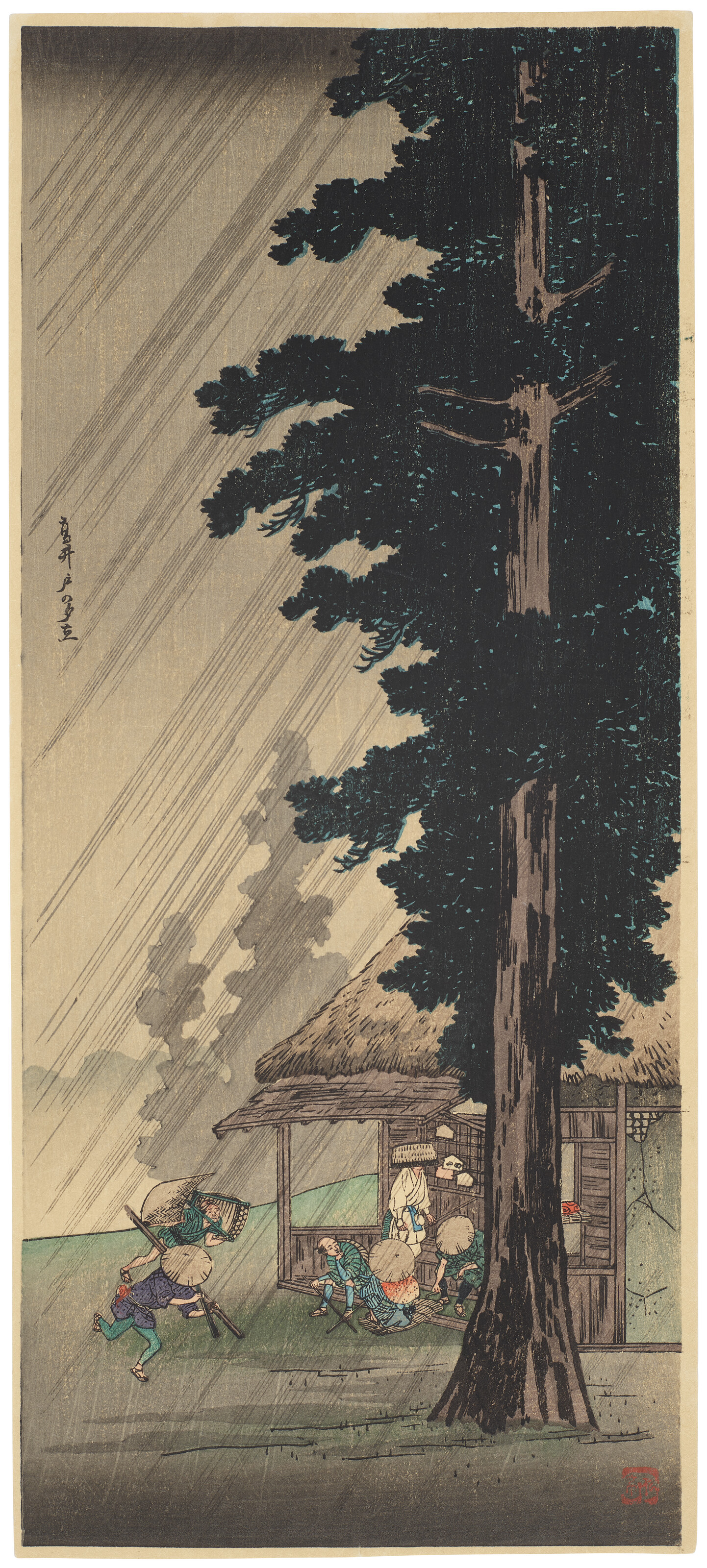 Catalog image of Takaido no yudachi (Evening shower at Takaido)