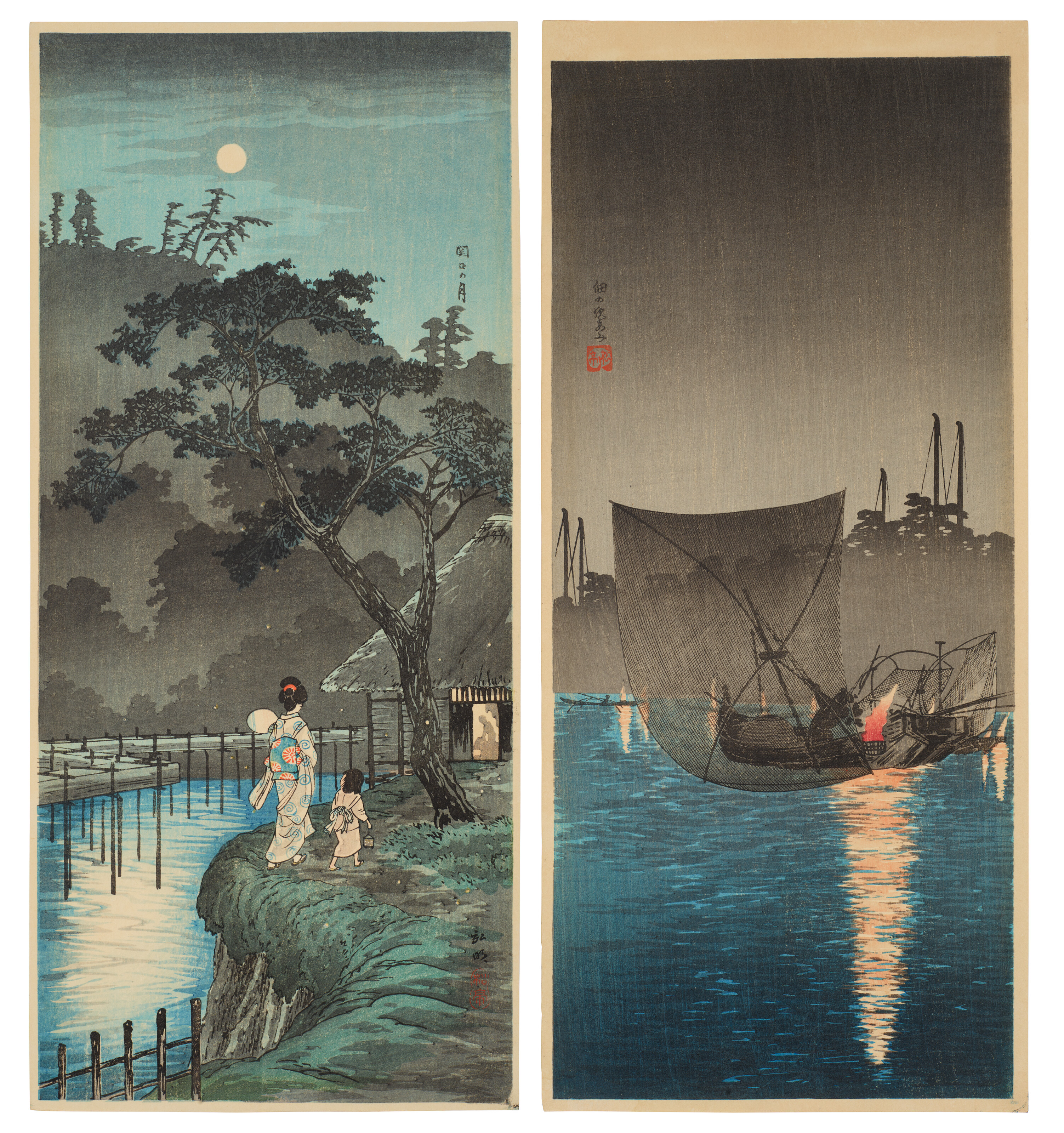 TAKAHASHI HIROAKI (SHOTEI)(1871-1945), Omuro fukin (Near