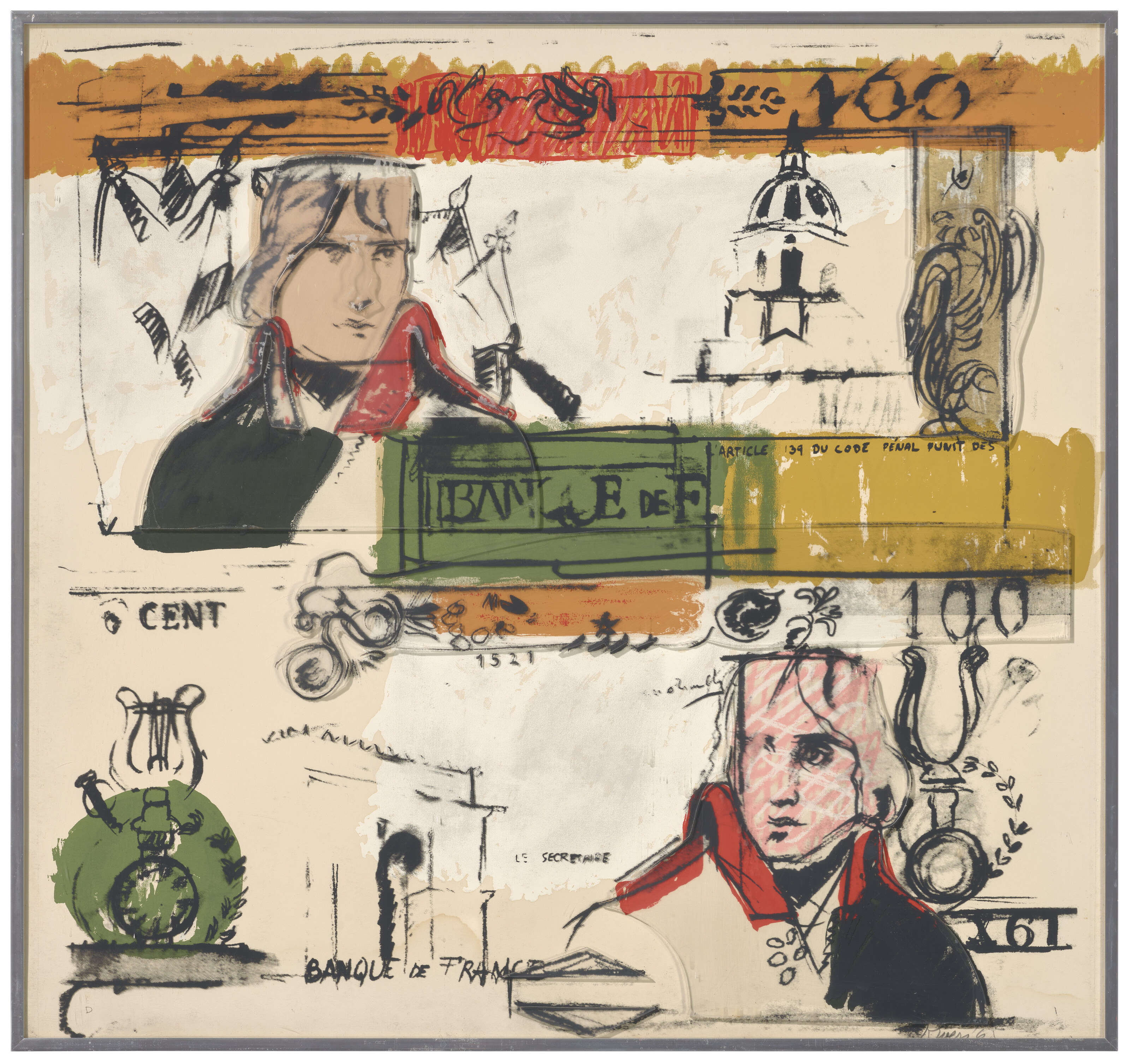 LARRY RIVERS (1923-2002), Double French Money, from Four on Plexiglas ...