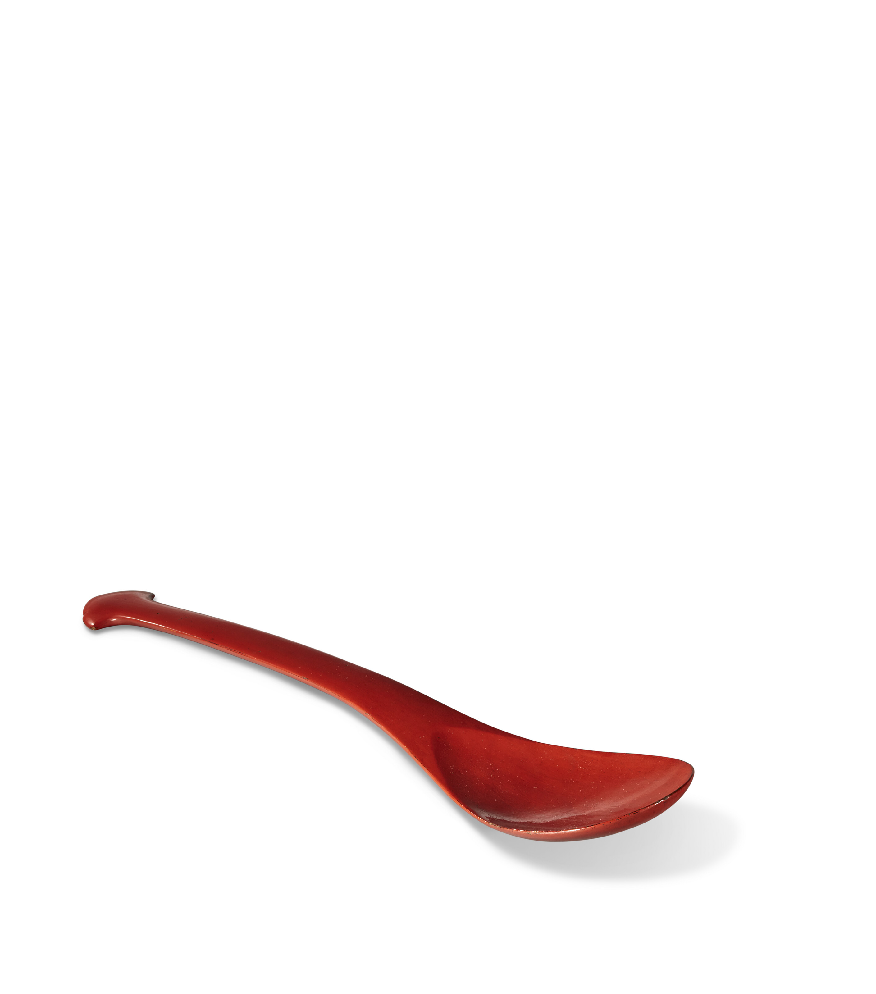 A RARE NEGORO LACQUER RICE SPOON, SHAKUSHI, JAPAN, MOMOYAMA PERIOD ...