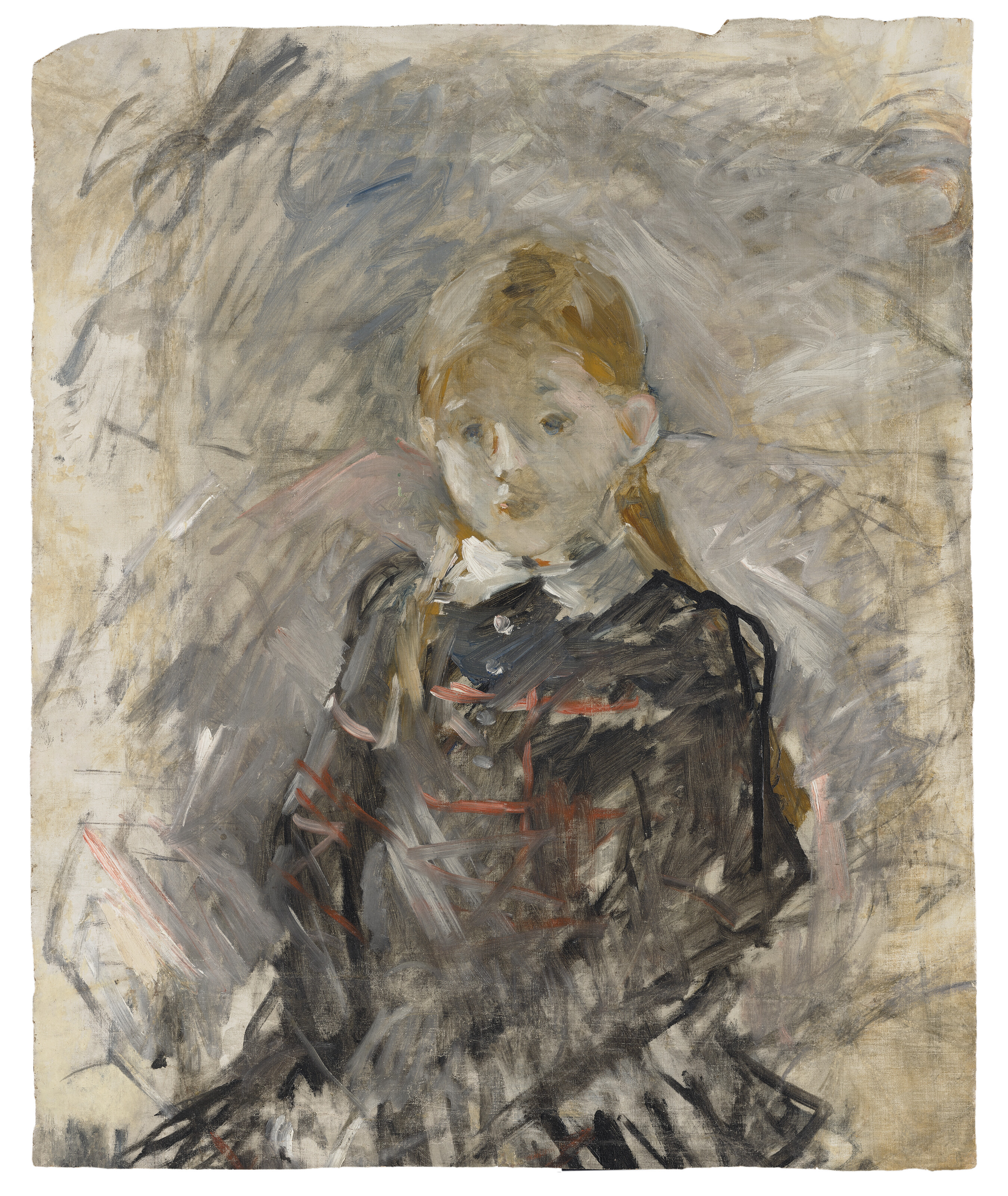 Berthe Morisot (1841-1895), Petite fille aux cheveux blonds