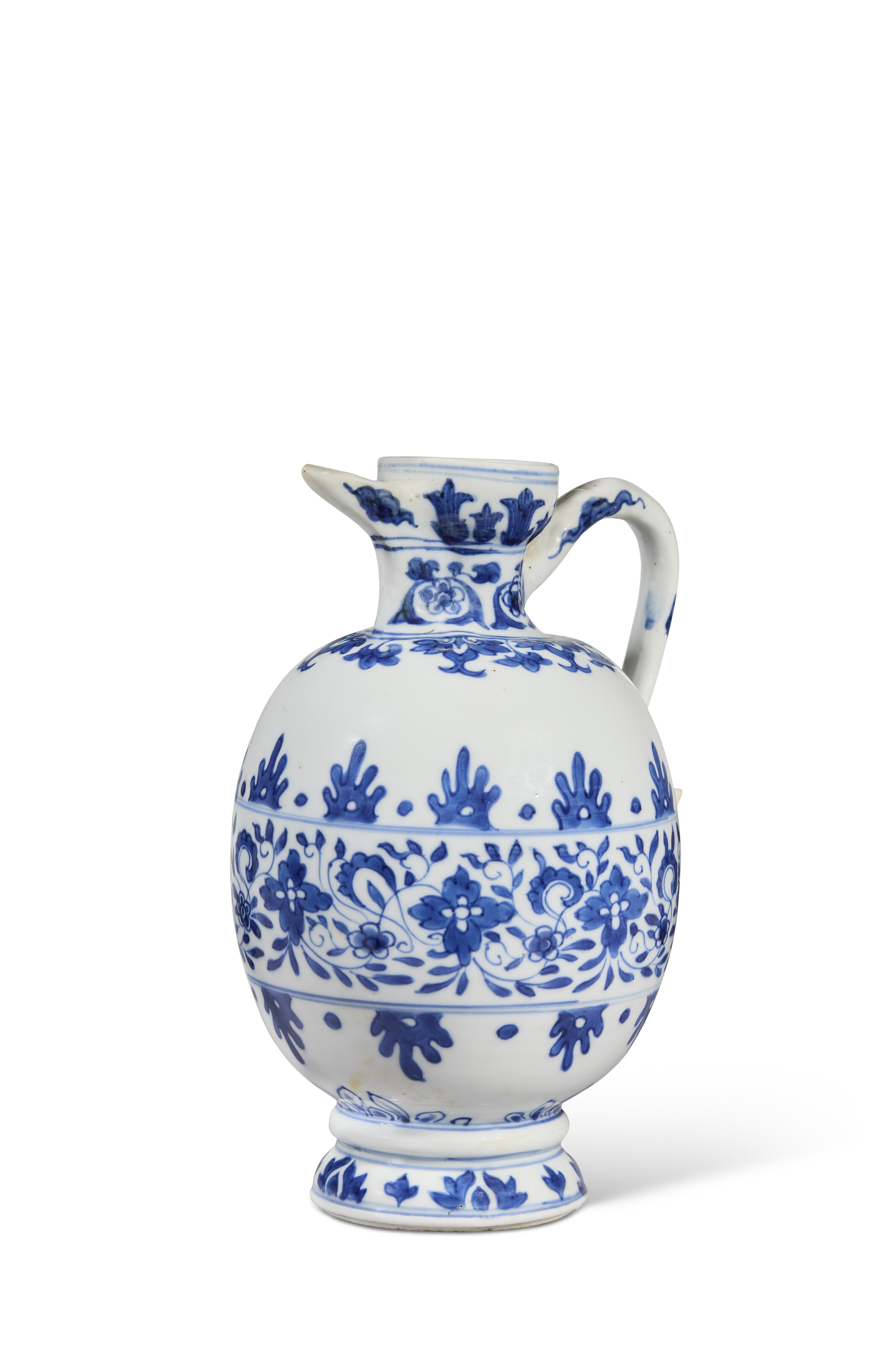 中国陶磁器 | 古染付六角形花鳥文壺 明末 17C | Gallery陽々