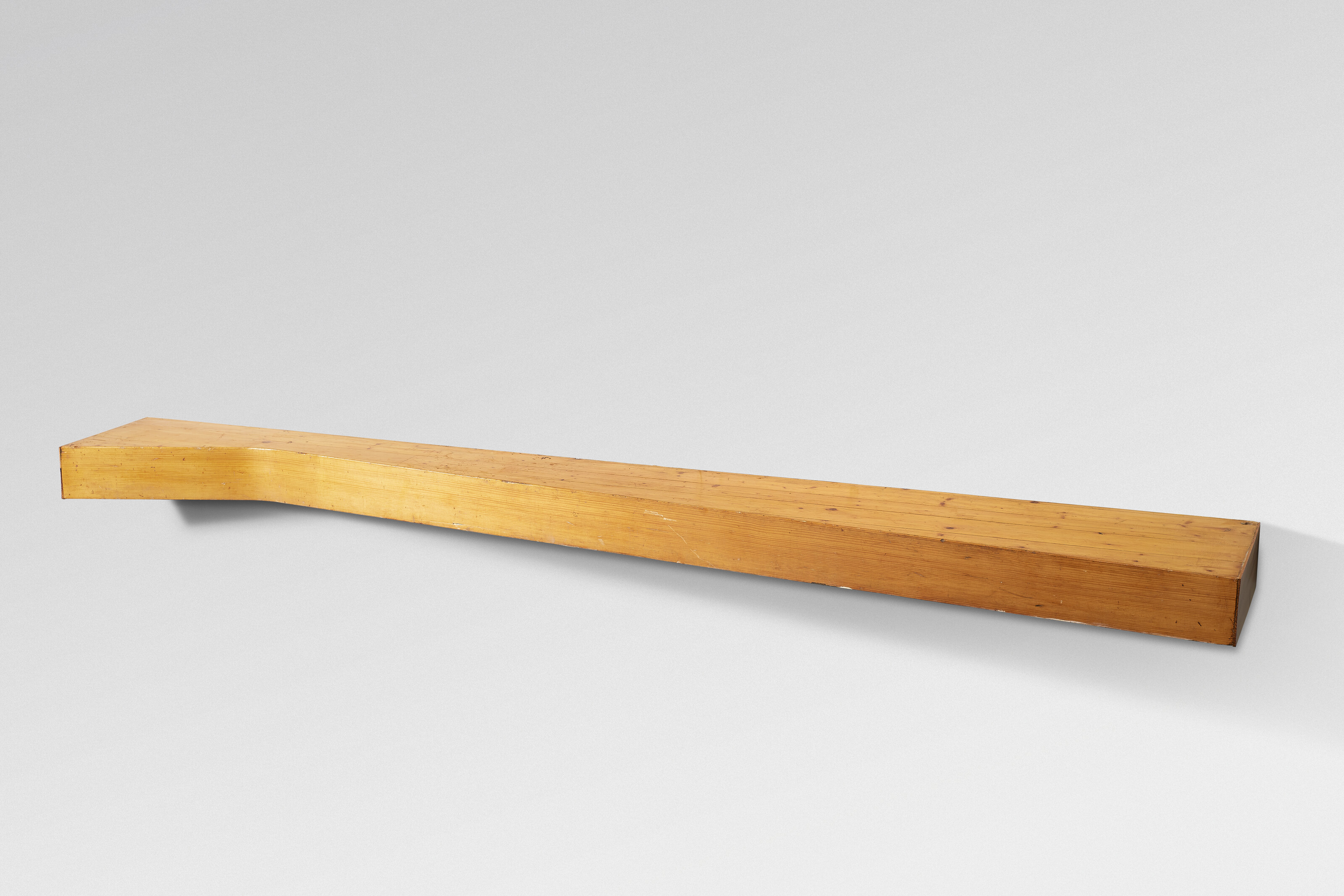 Charlotte Perriand, Console-bench, large variant, made for La Cascade, Arc 1600, 1967-69, offered in Design on 23 May 2024 at Christie's in Paris