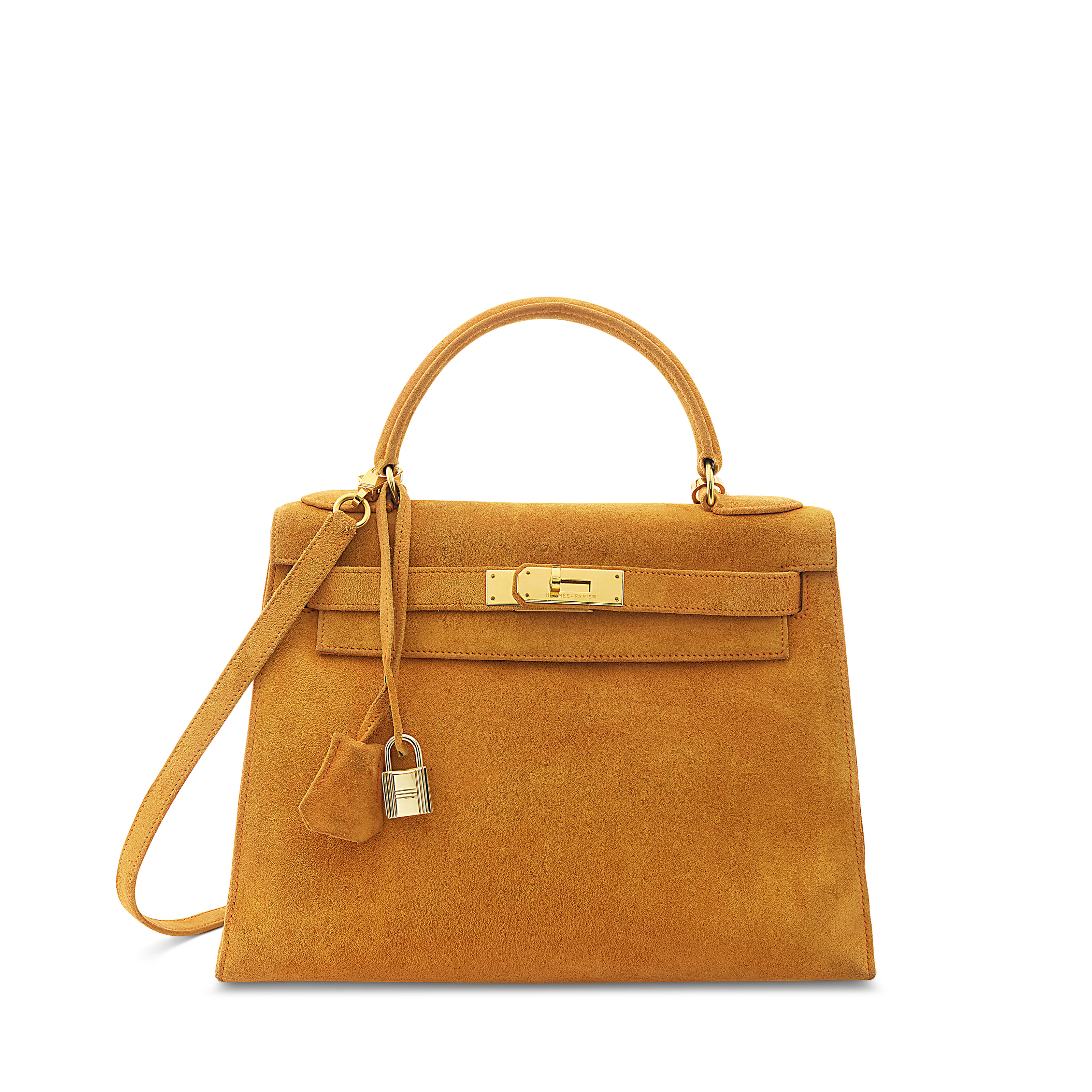 AN ORANGE H CLÉMENCE LEATHER JPG KELLY SHOULDER 42 WITH PALLADIUM