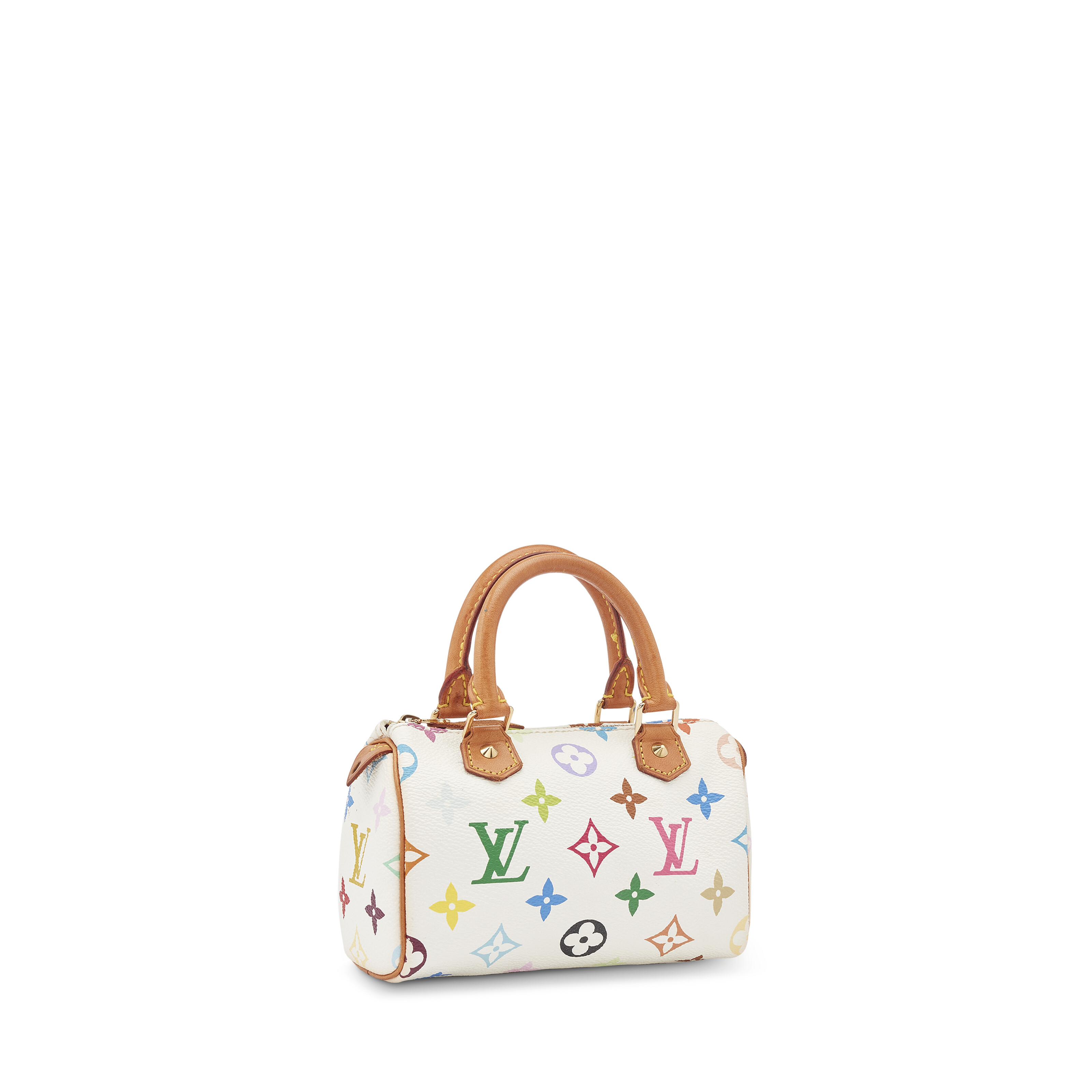 A GROUP OF THREE: LIMITED EDITION WHITE MULTICOLOR MONOGRAM TOILE