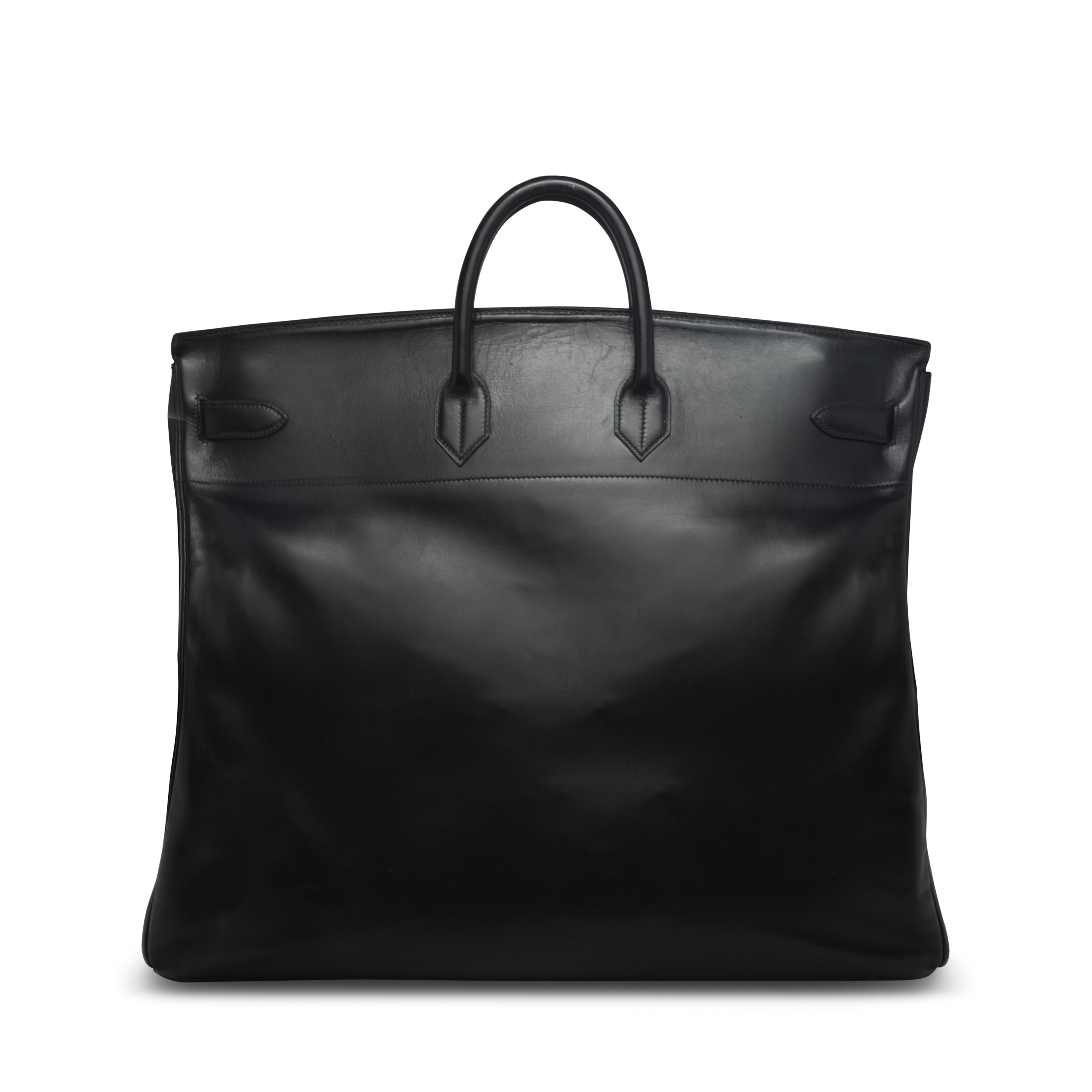 A BLACK CALF BOX LEATHER BIRKIN HAC 55 WITH GOLD HARDWARE HERMES 1970S Christie s