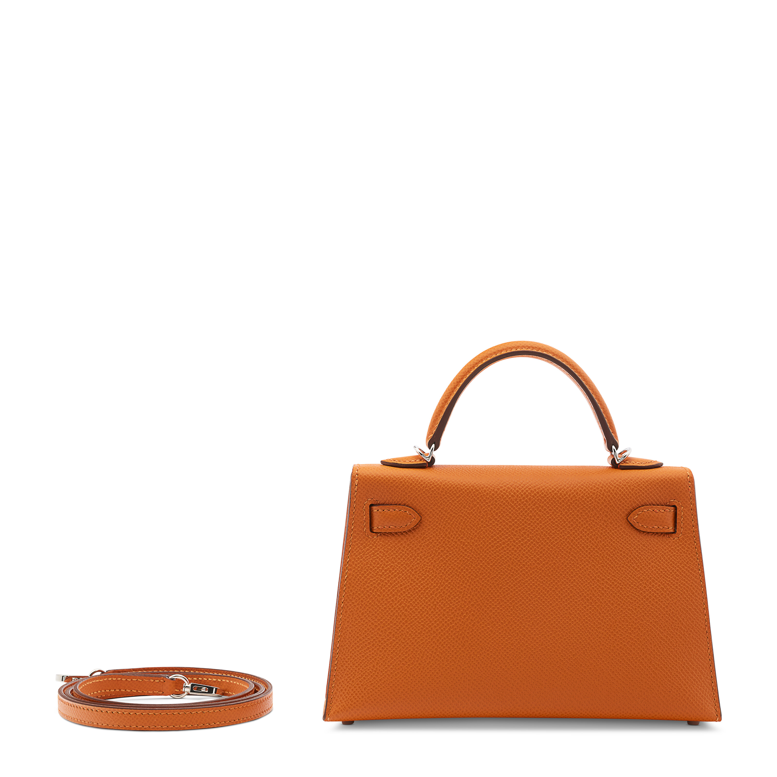 AN FEU EPSOM LEATHER MINI KELLY 20 II WITH PALLADIUM HARDWARE