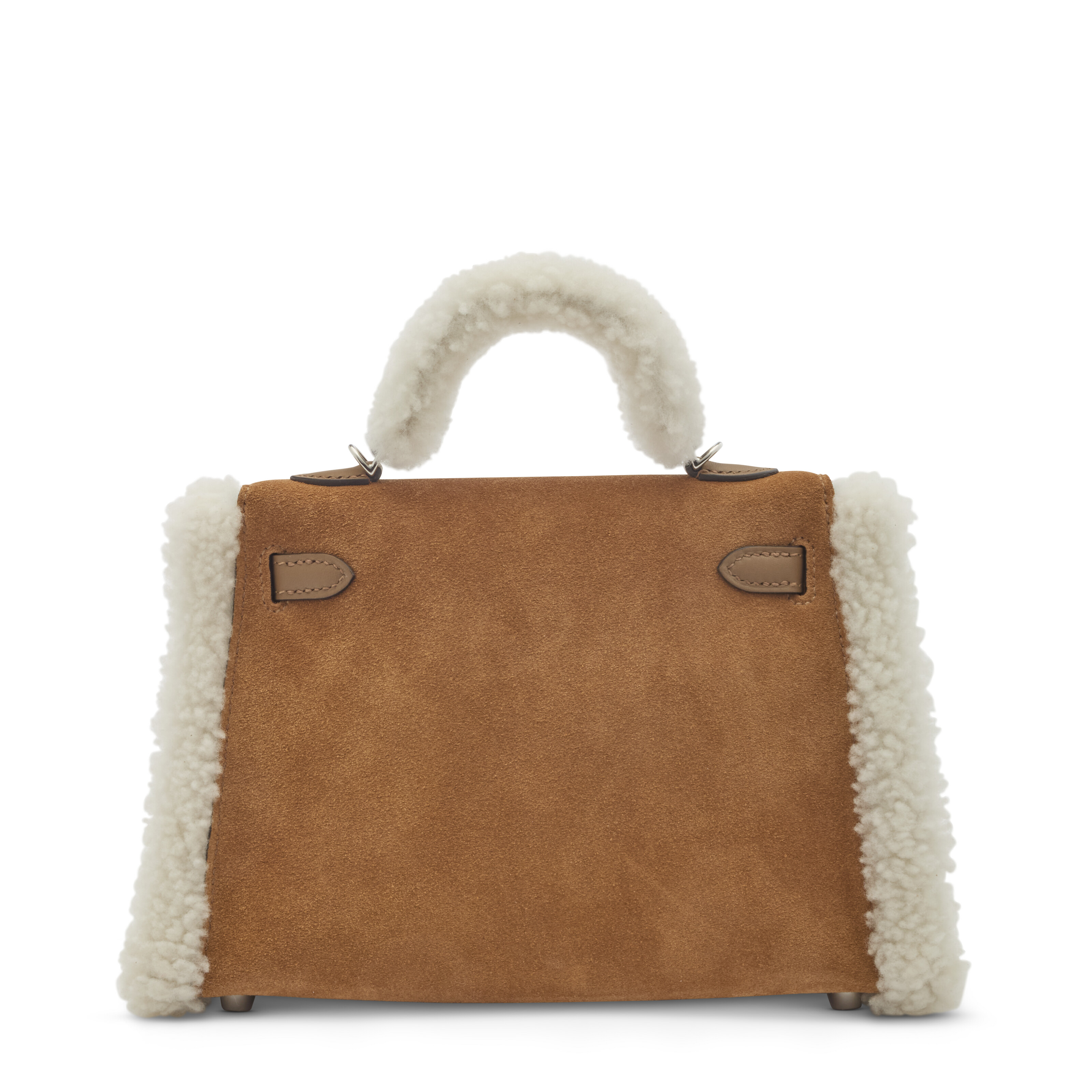 A RARE, CHAMOIS VEAU GRIZZLY LEATHER, ALEZAN SWIFT LEATHER & ÉCRU