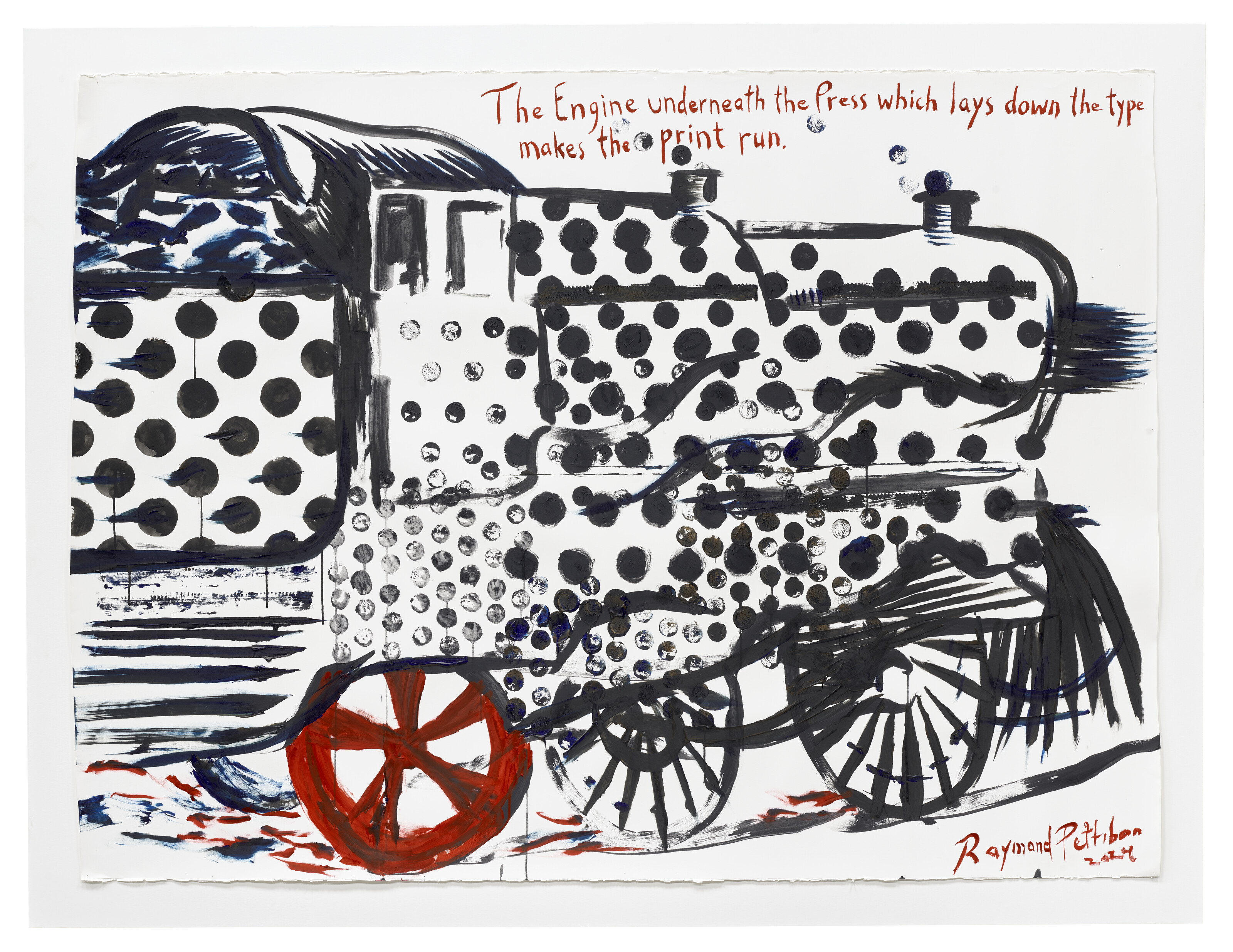 RaymondPettibon 画集 Raymond Pettibon (né en 1957), Sans titre (The engine
