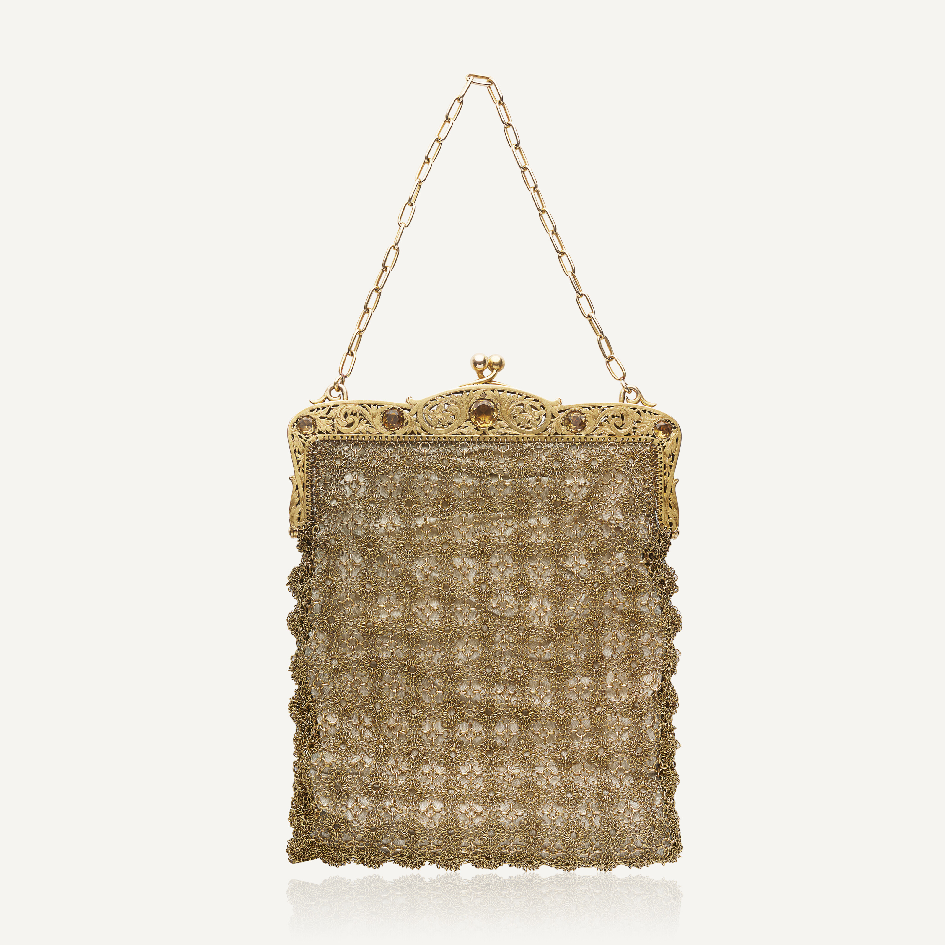 Ancienne minaudière ou sac de bal ancien - Antiquités
