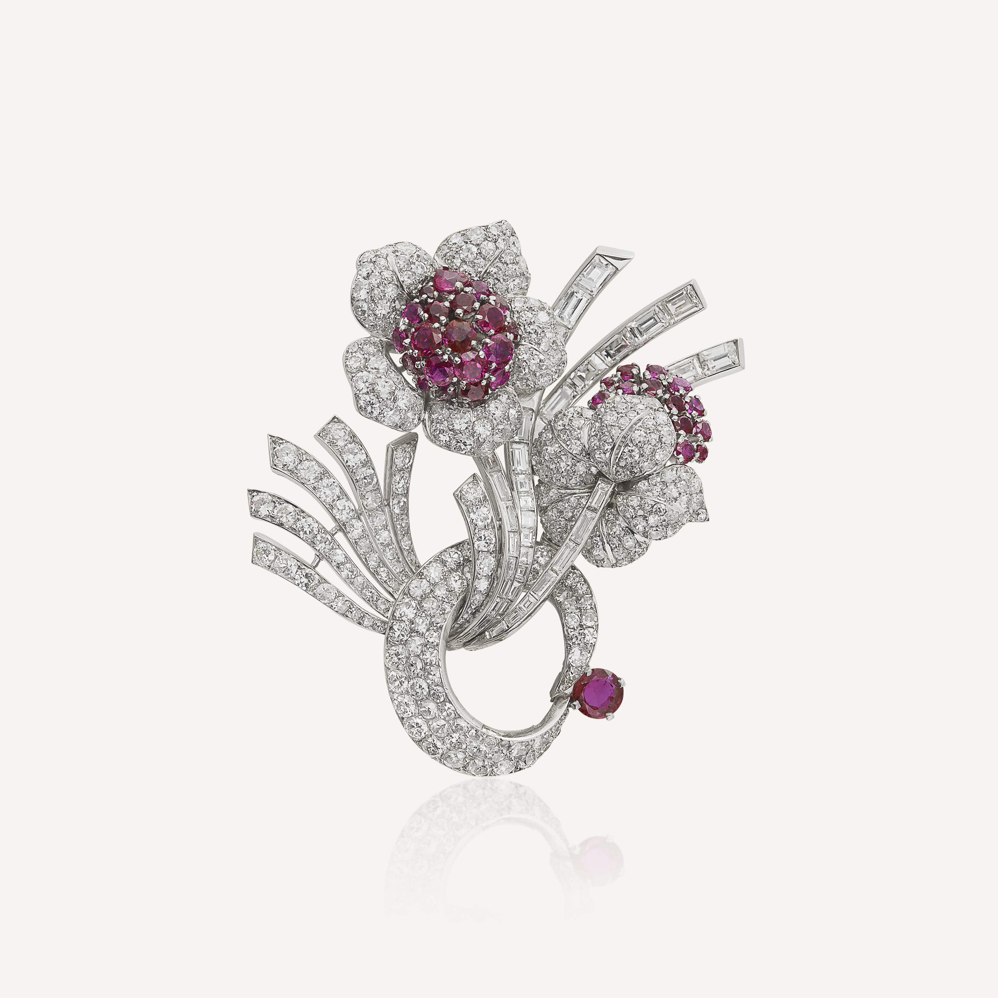 Broche Femme Dorée Avec Rubis – Bijou Pince élégant, Marque Discovery, Neuf