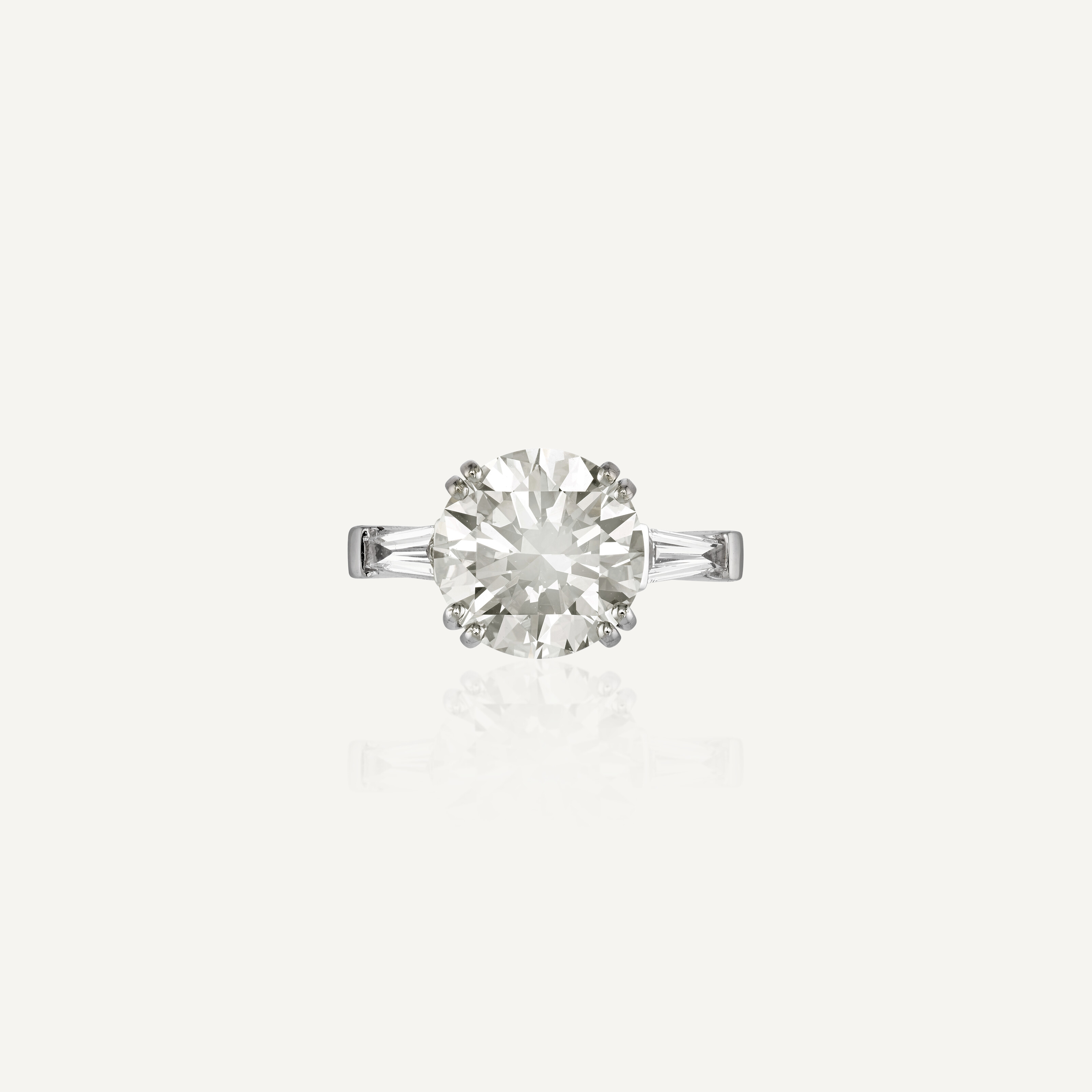 Bague T58 En Argent Sterling - Sertie D'un Gros Diamant Cz Champagne, 15g, Neuf