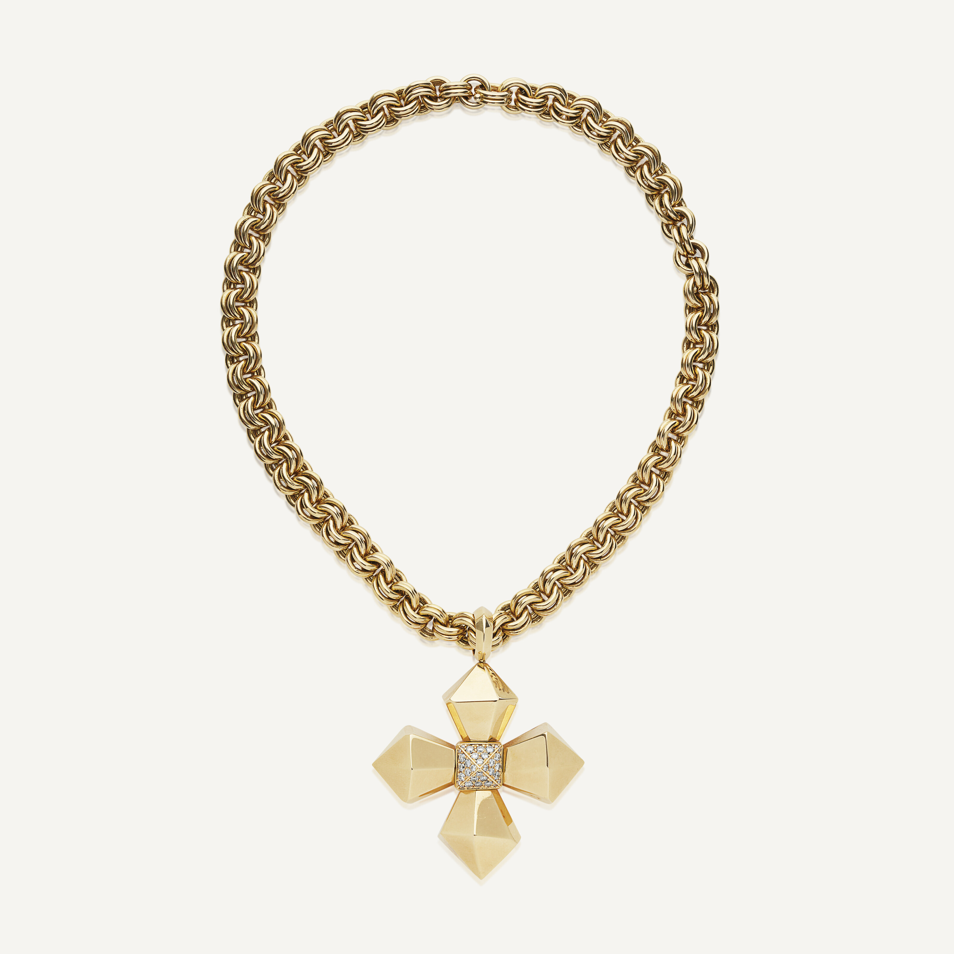 Collier sautoir chaîne réglable Masseria en métal doré et résine - vert