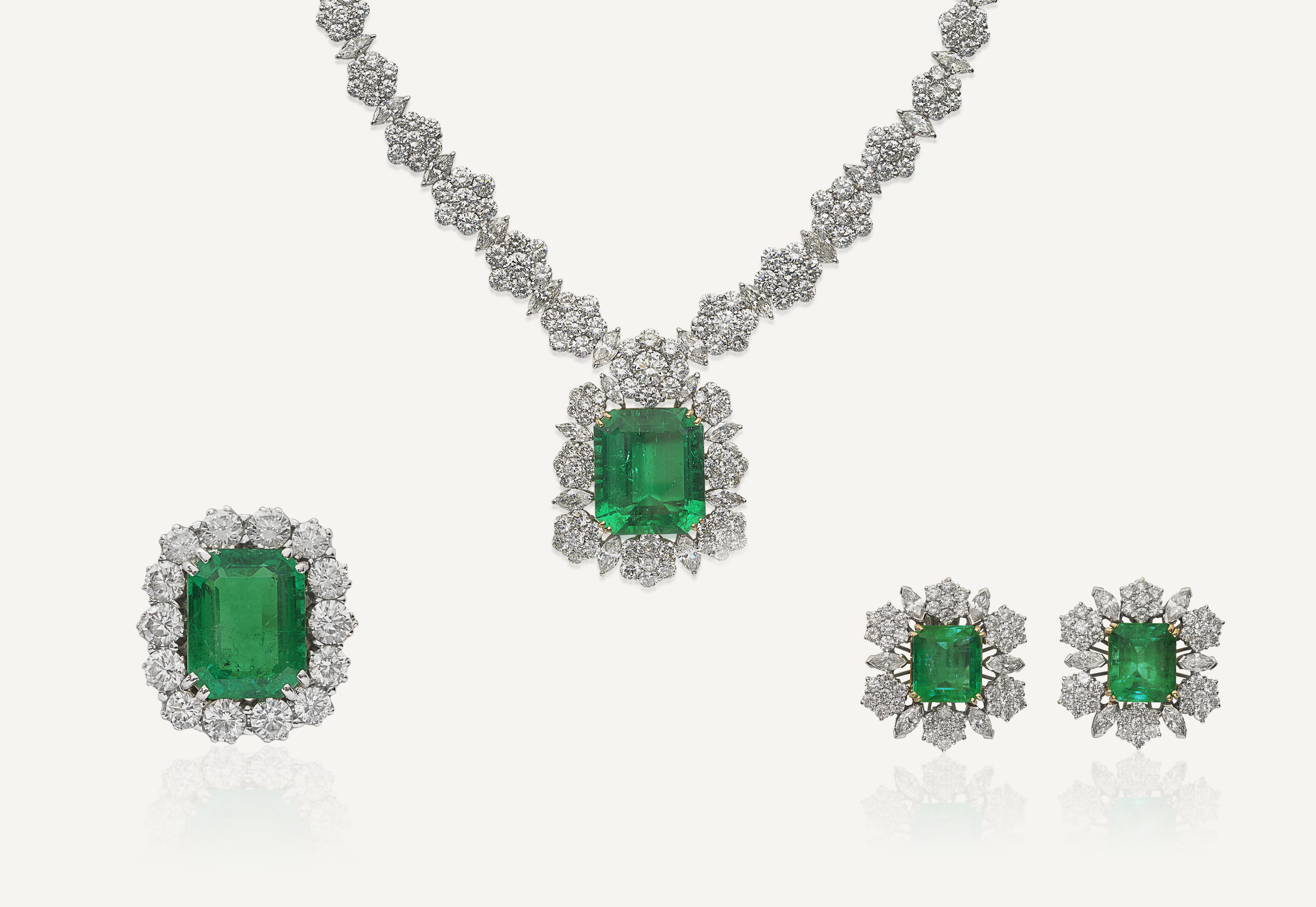 Ensemble Boucles d'oreilles et Bague ajustable main image 0