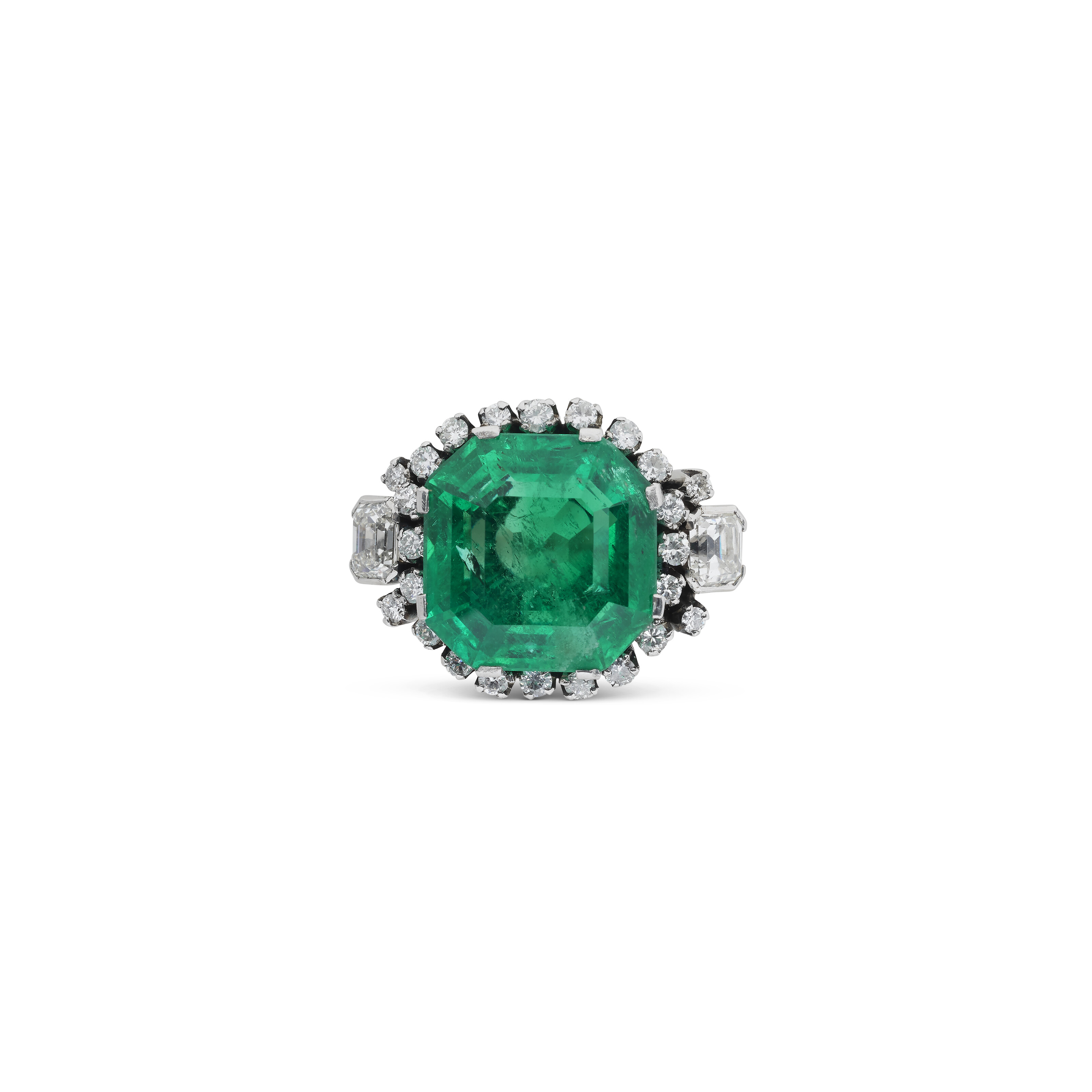Bague En Alliage Doré Avec Cristal émeraude - Taille 59 - Style élégant