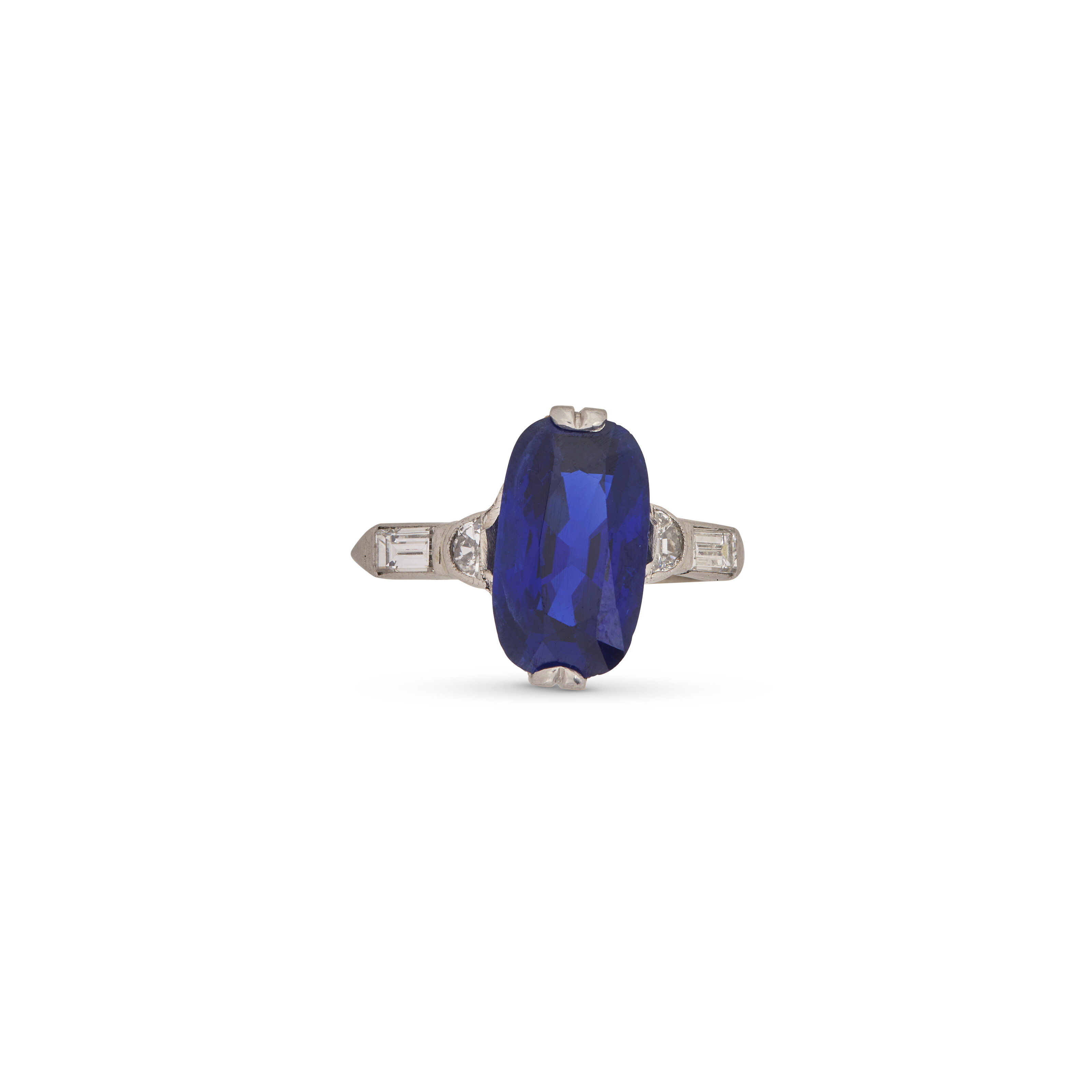 Bague Taille 56 En Saphir Cz Bleu - Plaqué Or 18K - Modèle Cathédrale - Marque Dolly-Bijoux - Neuf Avec étiquettes