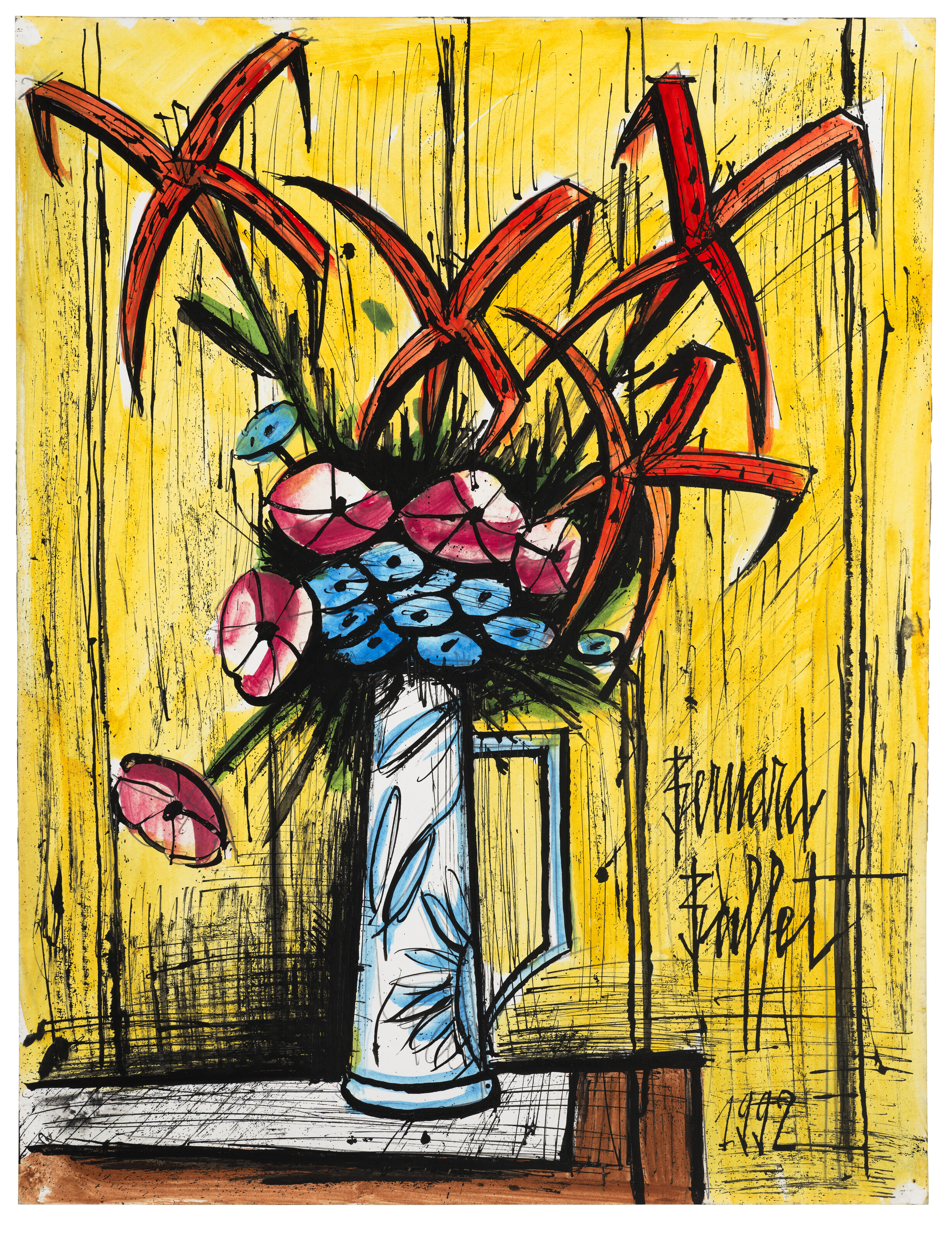 Bernard Buffet (1928-1999), Bouquet dans un broc | Christie's