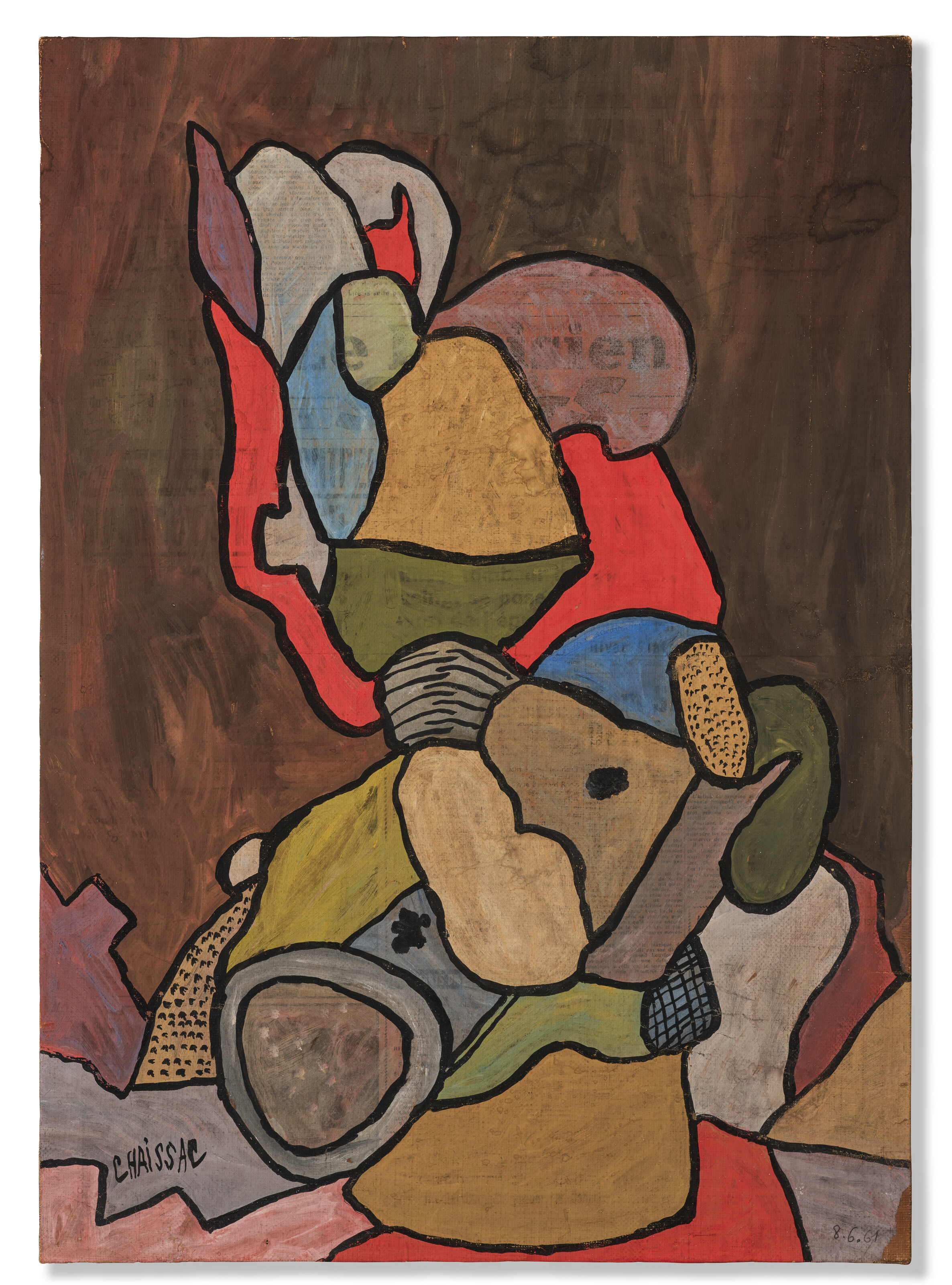 Gaston Chaissac (1910-1964), Sans titre (Composition