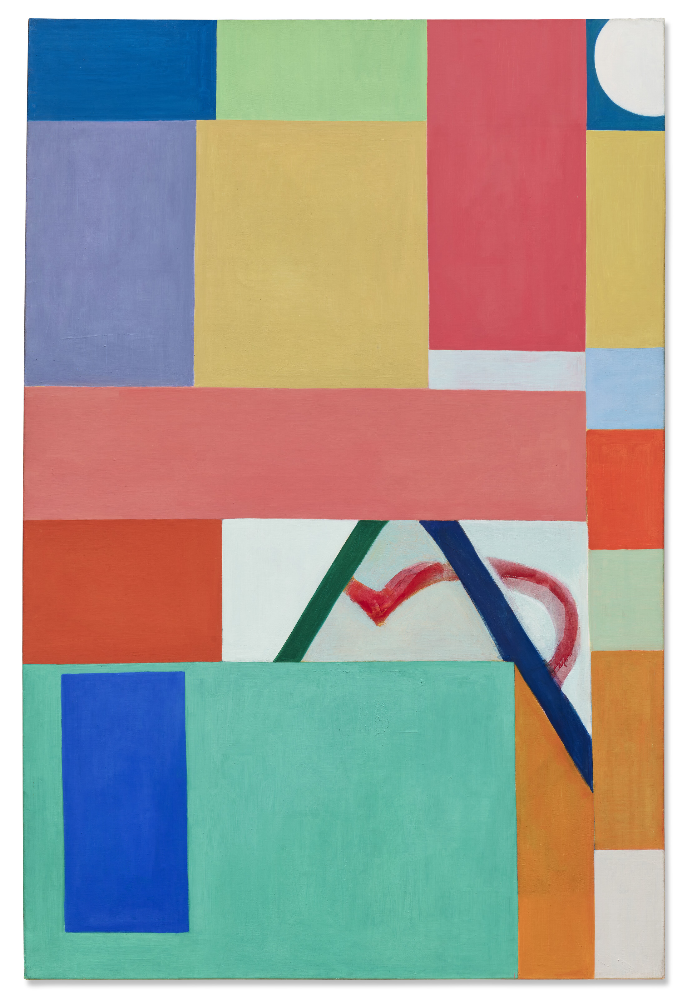 Shirley Jaffe, F's Picture, 1968, offered in Vivre la couleur: Hommage a Jean Fournier on 12 December 2024 at Christie's in Paris