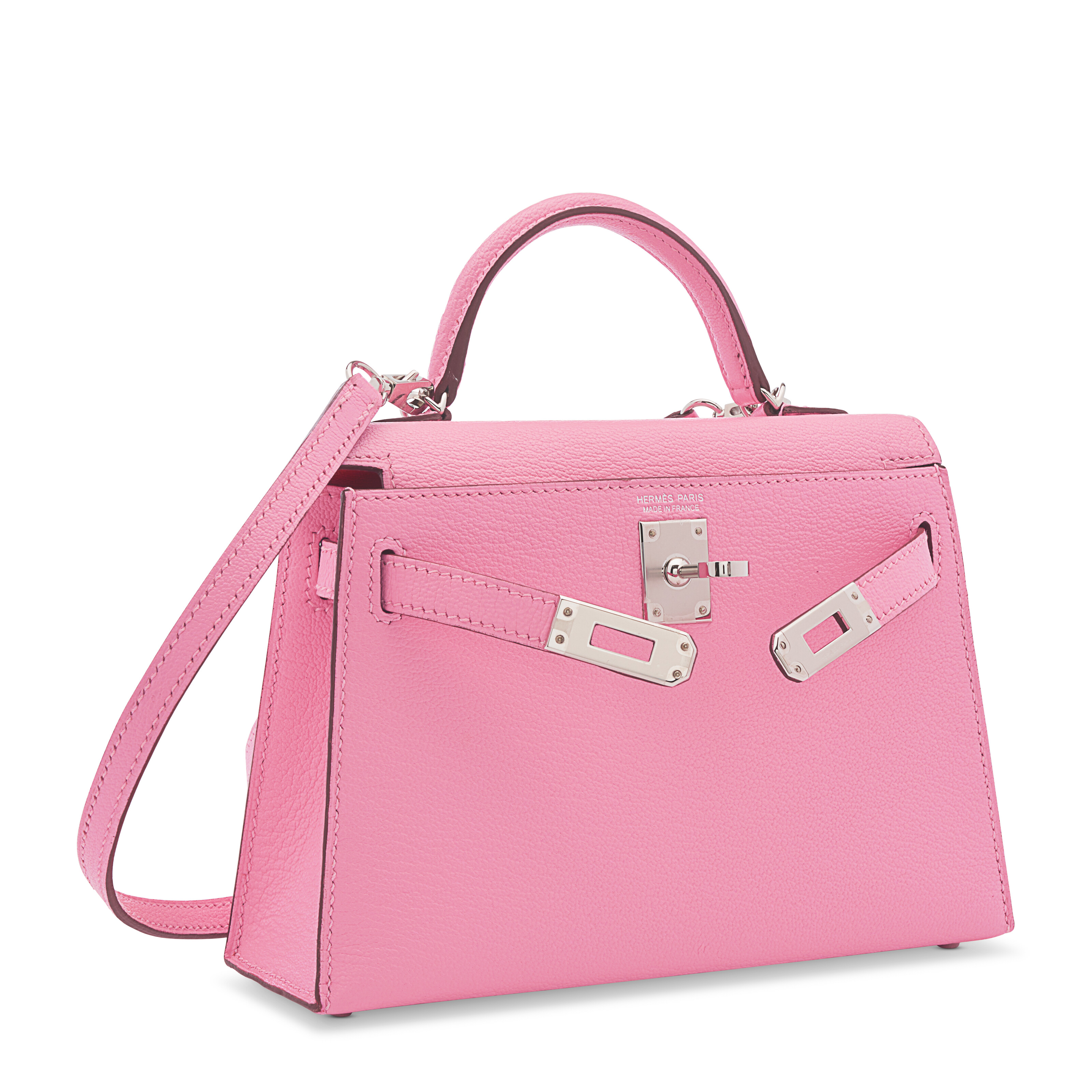 A LIMITED EDITION ROSE CONFETTI & ORANGE H CHÈVRE LEATHER VERSO