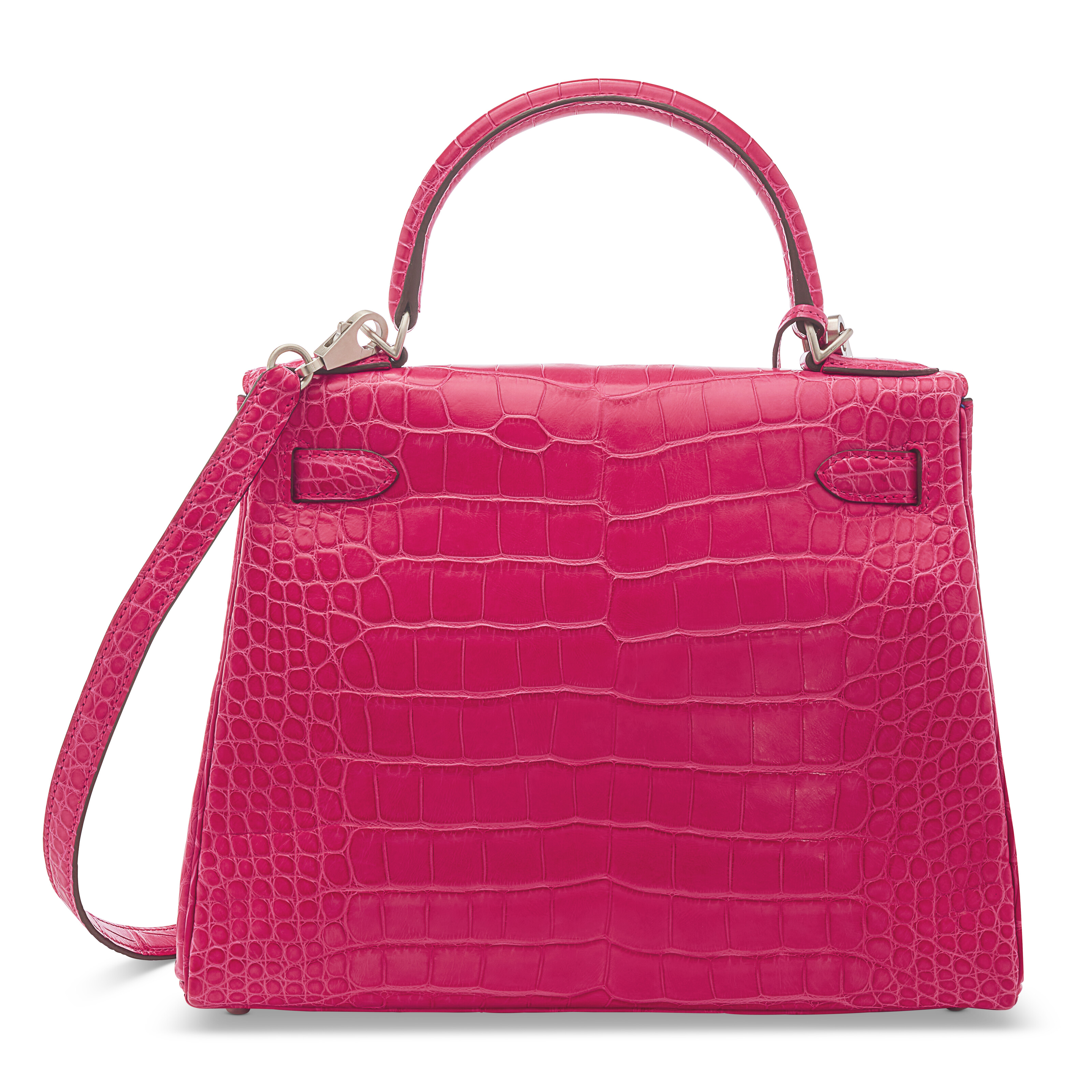 A SPECIAL ORDER MATTE ROSE EXTRÊME & IRIS ALLIGATOR RETOURNÉ KELLY