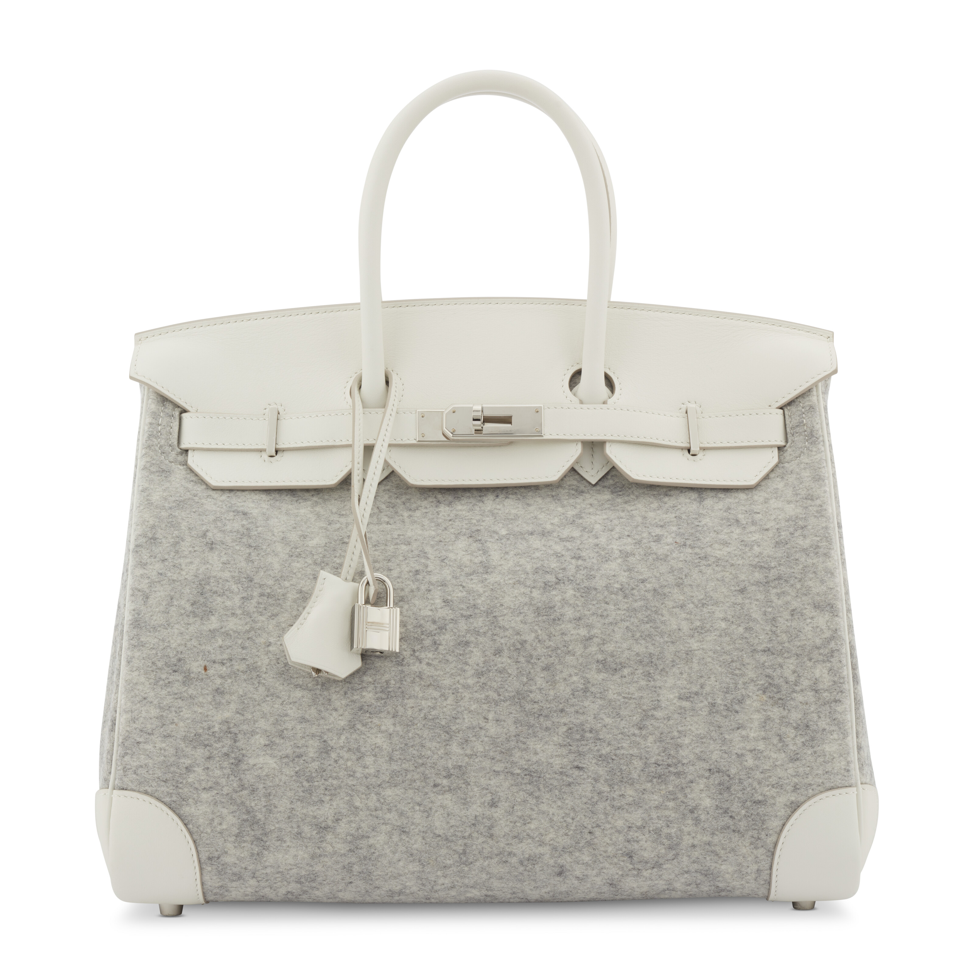 A RARE MATTE NUAGE ALLIGATOR BIRKIN 35 WITH PALLADIUM HARDWARE