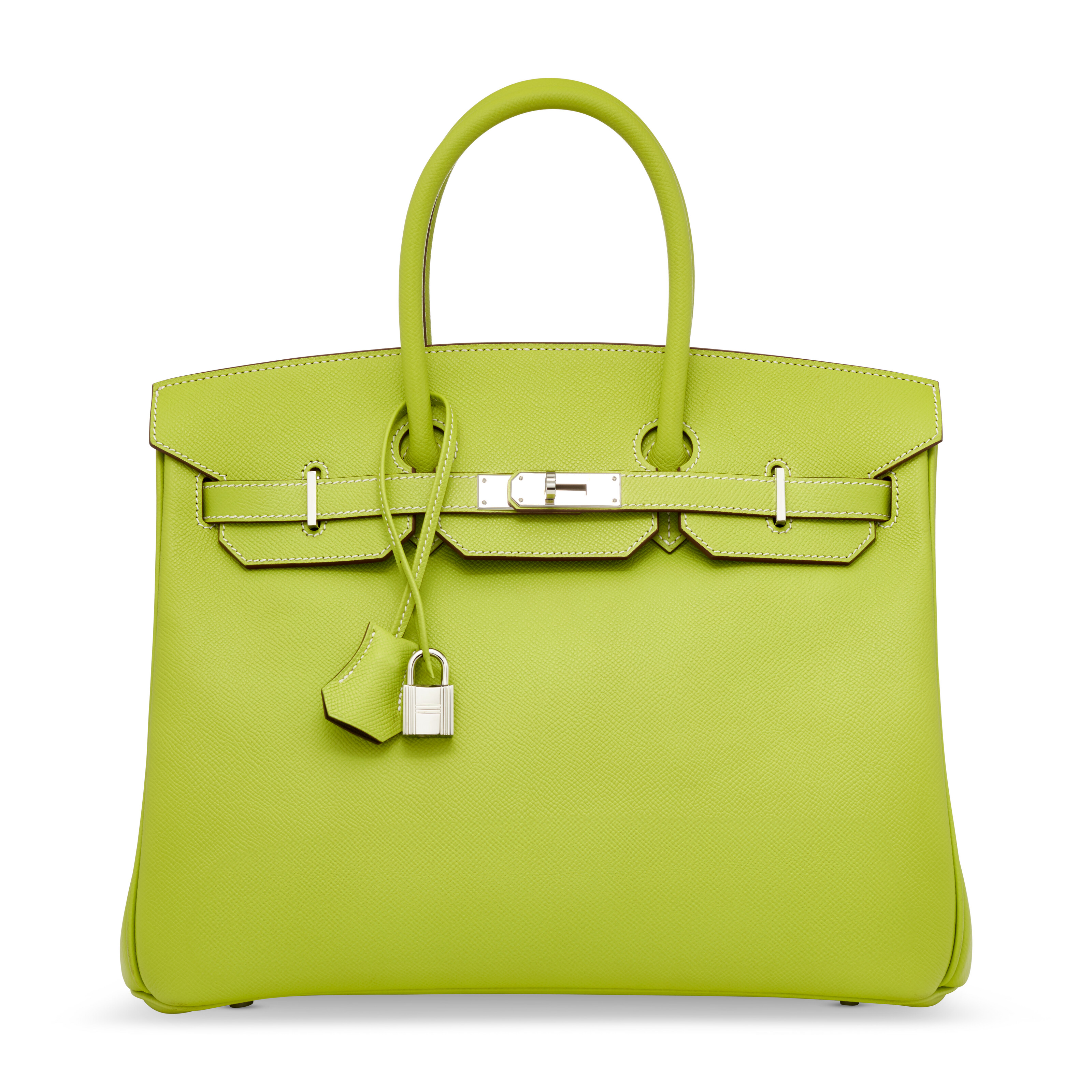 A LIMITED EDITION KIWI & LICHEN EPSOM LEATHER CANDY BIRKIN 35 WITH
