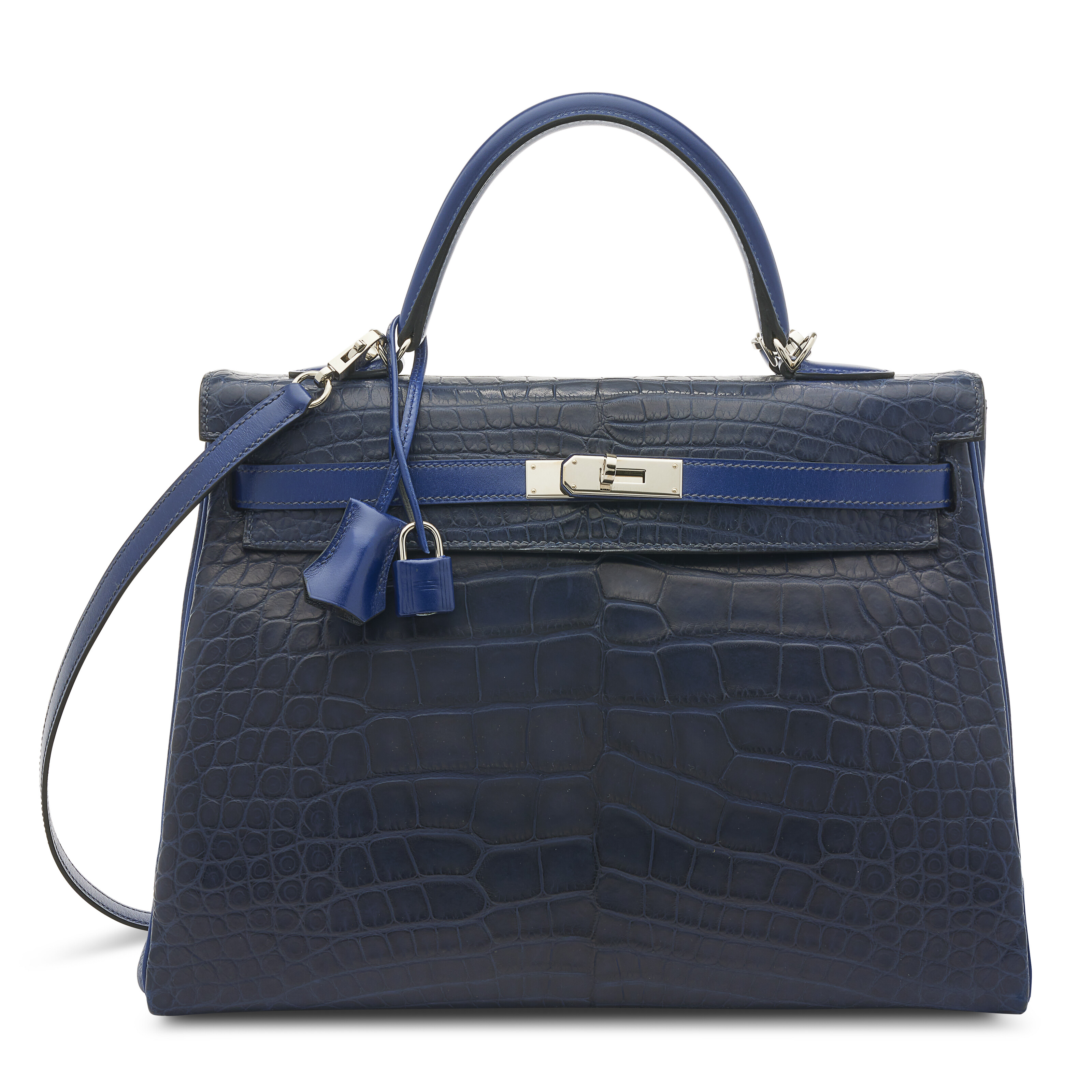 A LIMITED EDITION MATTE INDIGO ALLIGATOR, SAPHIR SWIFT & CLÉMENCE
