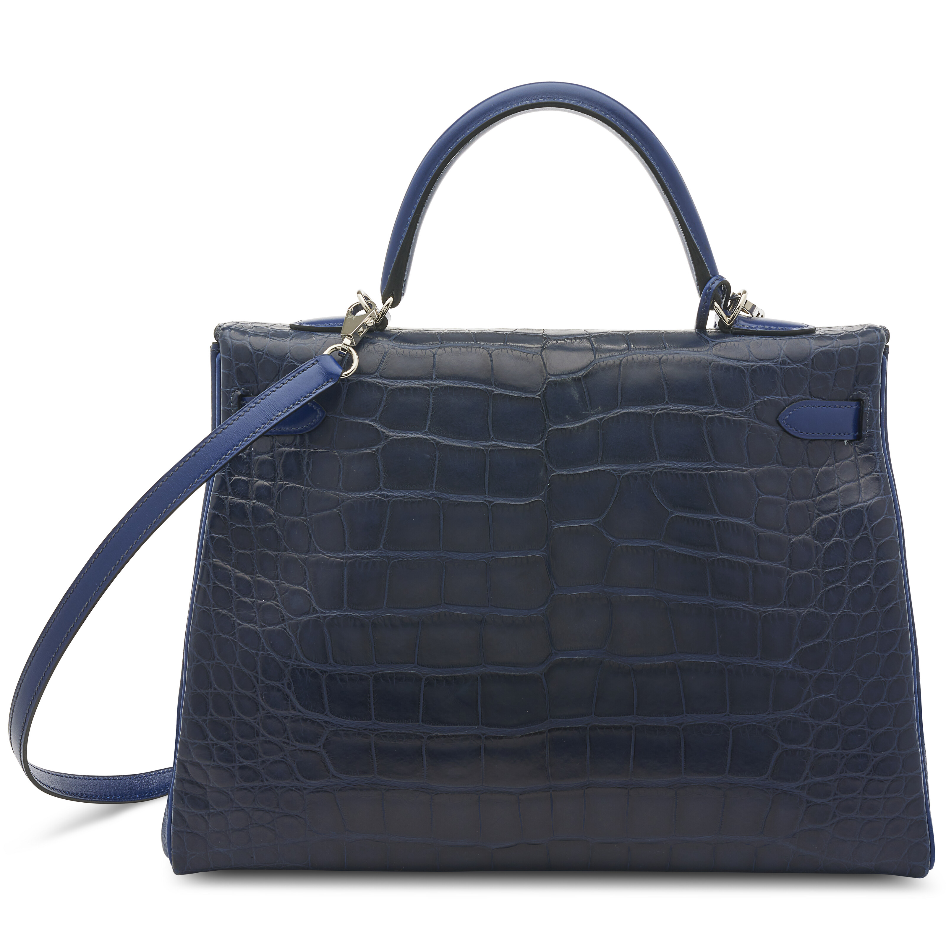 A LIMITED EDITION MATTE INDIGO ALLIGATOR, SAPHIR SWIFT & CLÉMENCE