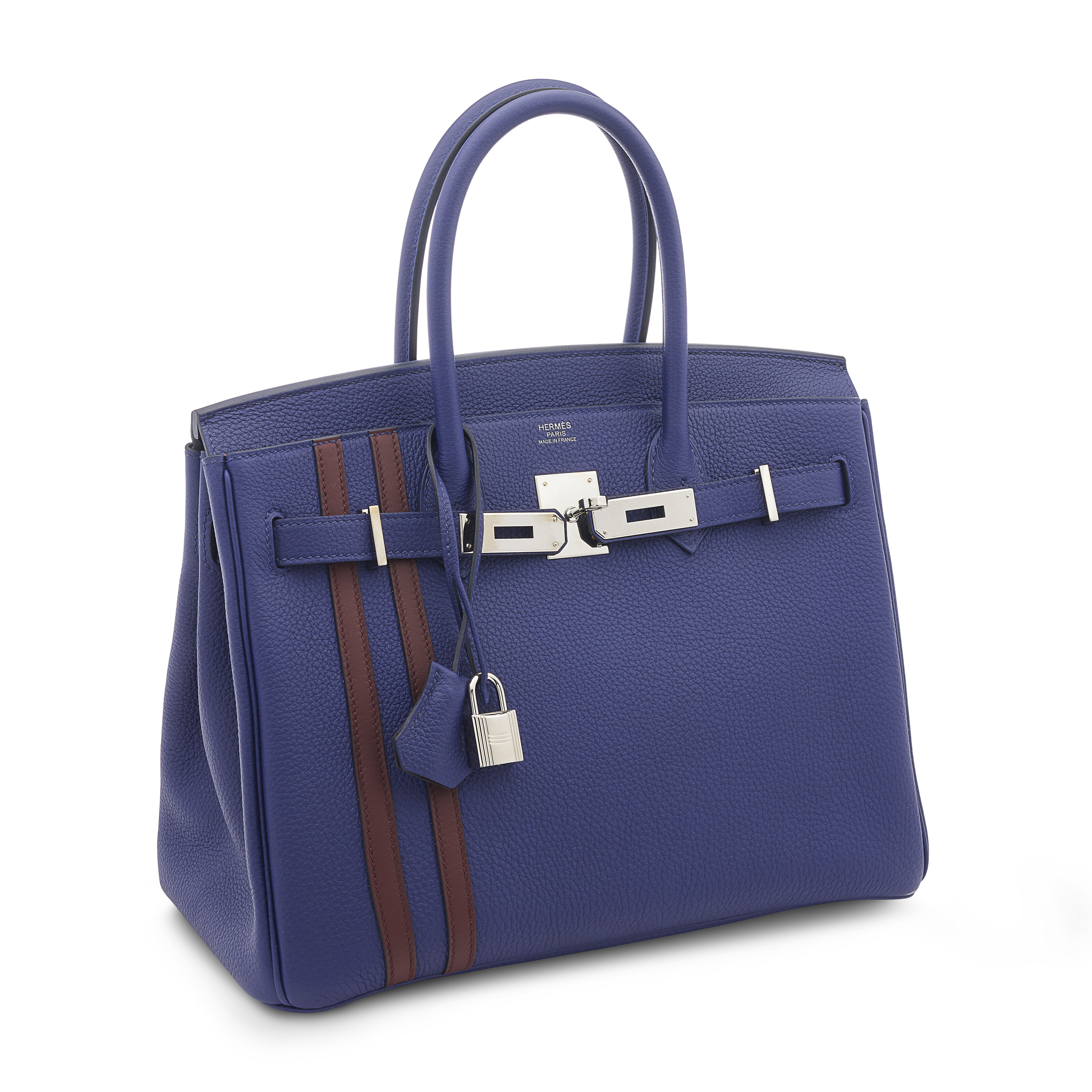 A LIMITED EDITION BLEU ENCRE & BORDEAUX TOGO LEATHER OFFICIER