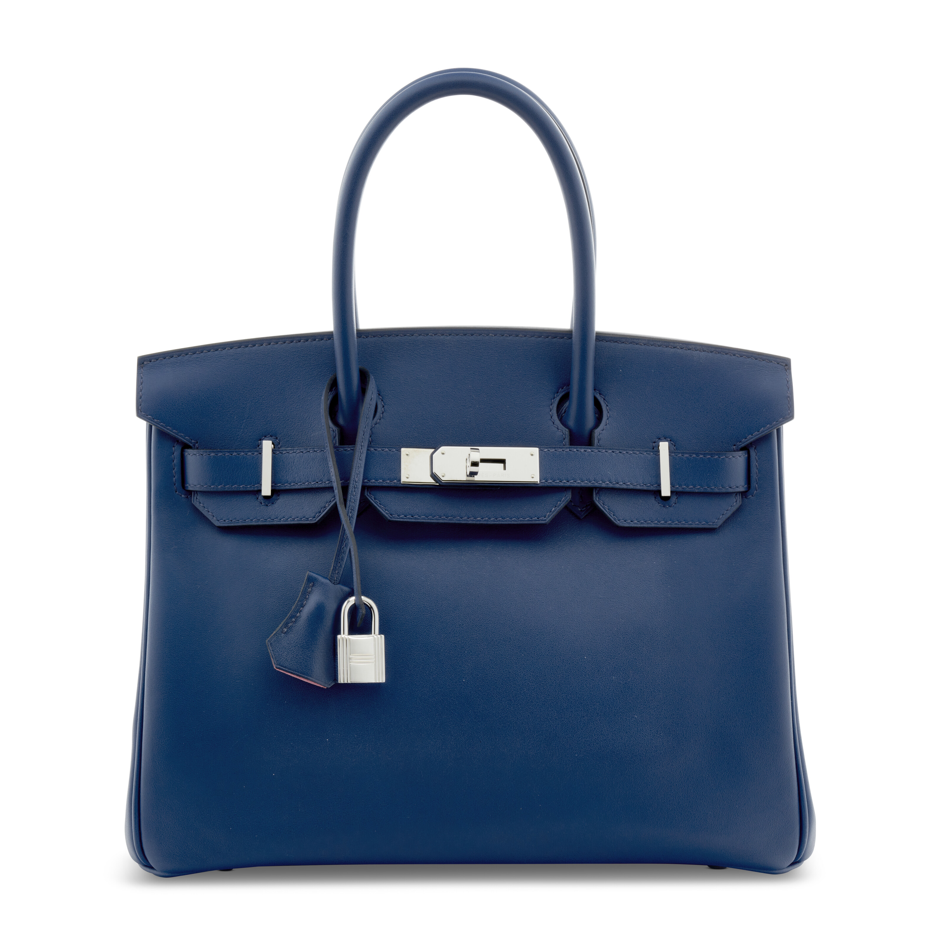 A TURQUOISE CHÈVRE LEATHER BIRKIN 30 WITH PALLADIUM HARDWARE