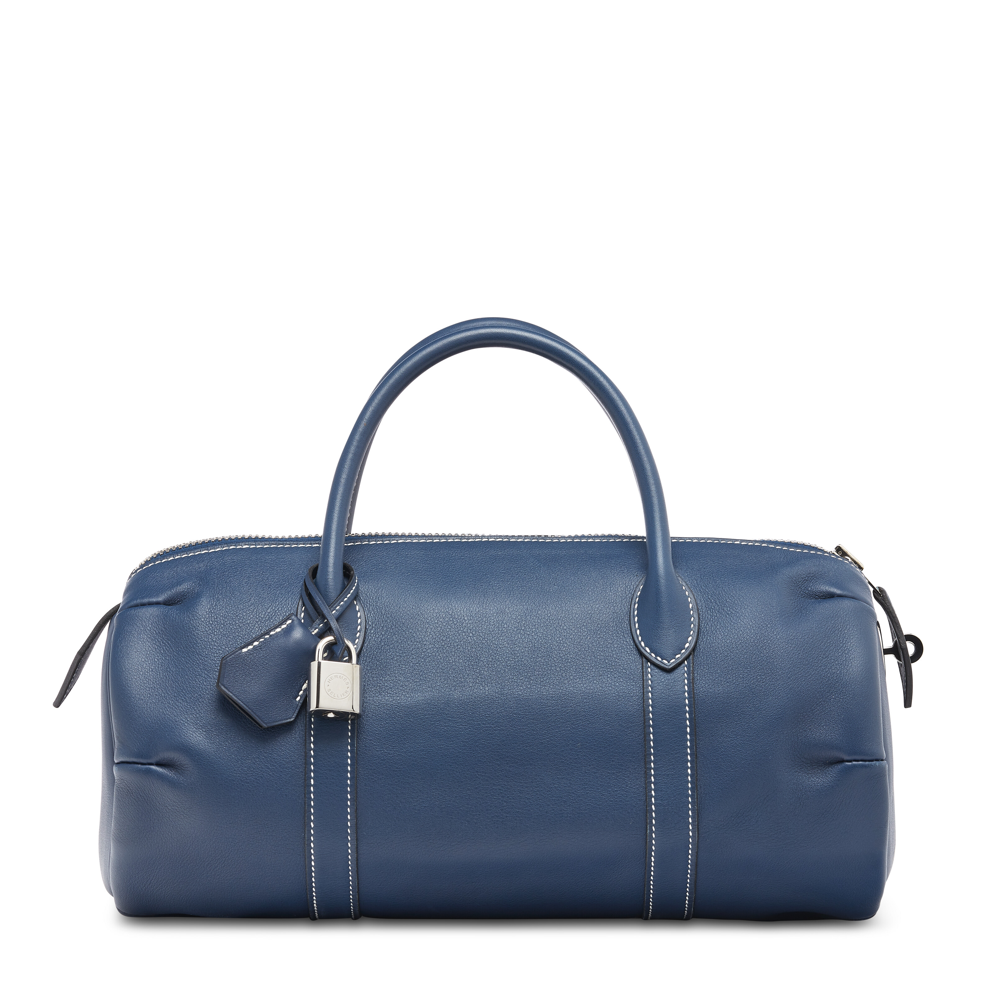 A BLEU BRIGHTON TOGO LEATHER JPG SHOULDER BIRKIN 42 WITH PALLADIUM