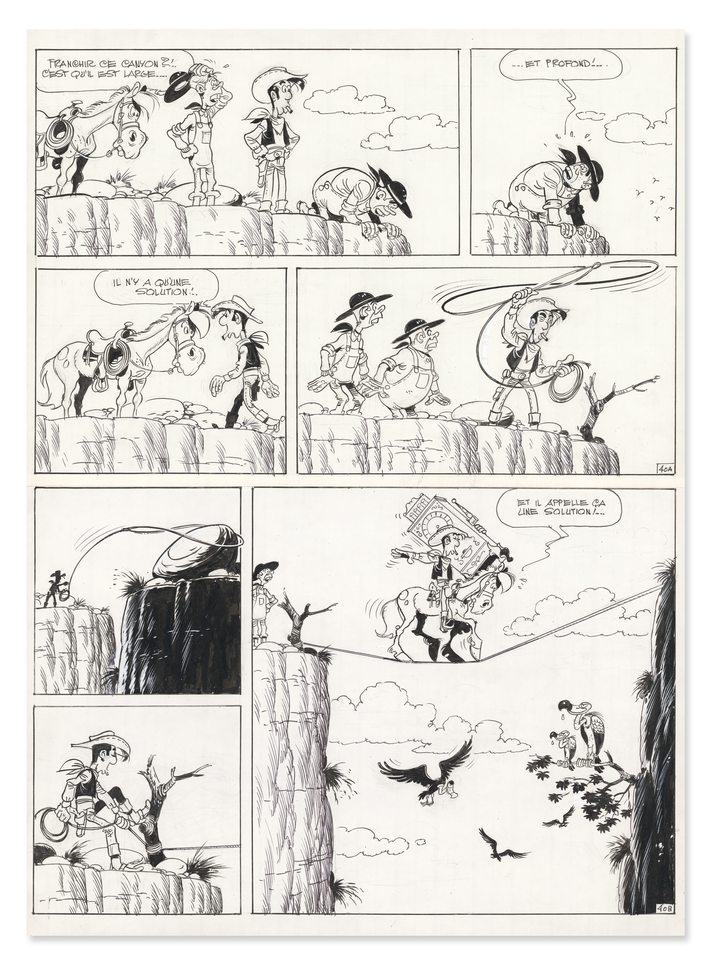 Lot 4 Figurines Frères Dalton Par Dargaud 1984 - Morris - Collection Lucky Luke
