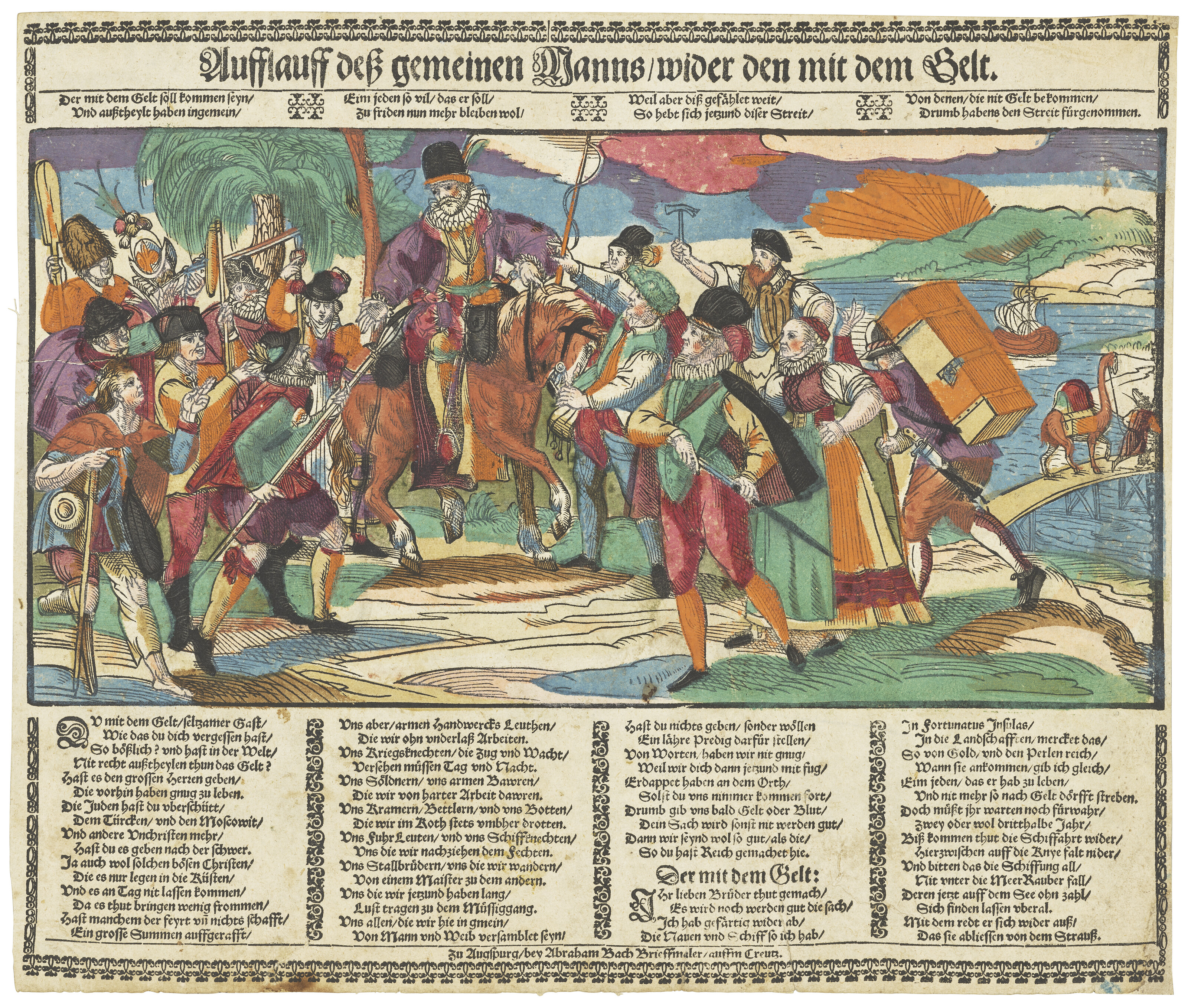 DANIEL HOPFER (1470-1536), Three Old Women beating the Devil ('GIB