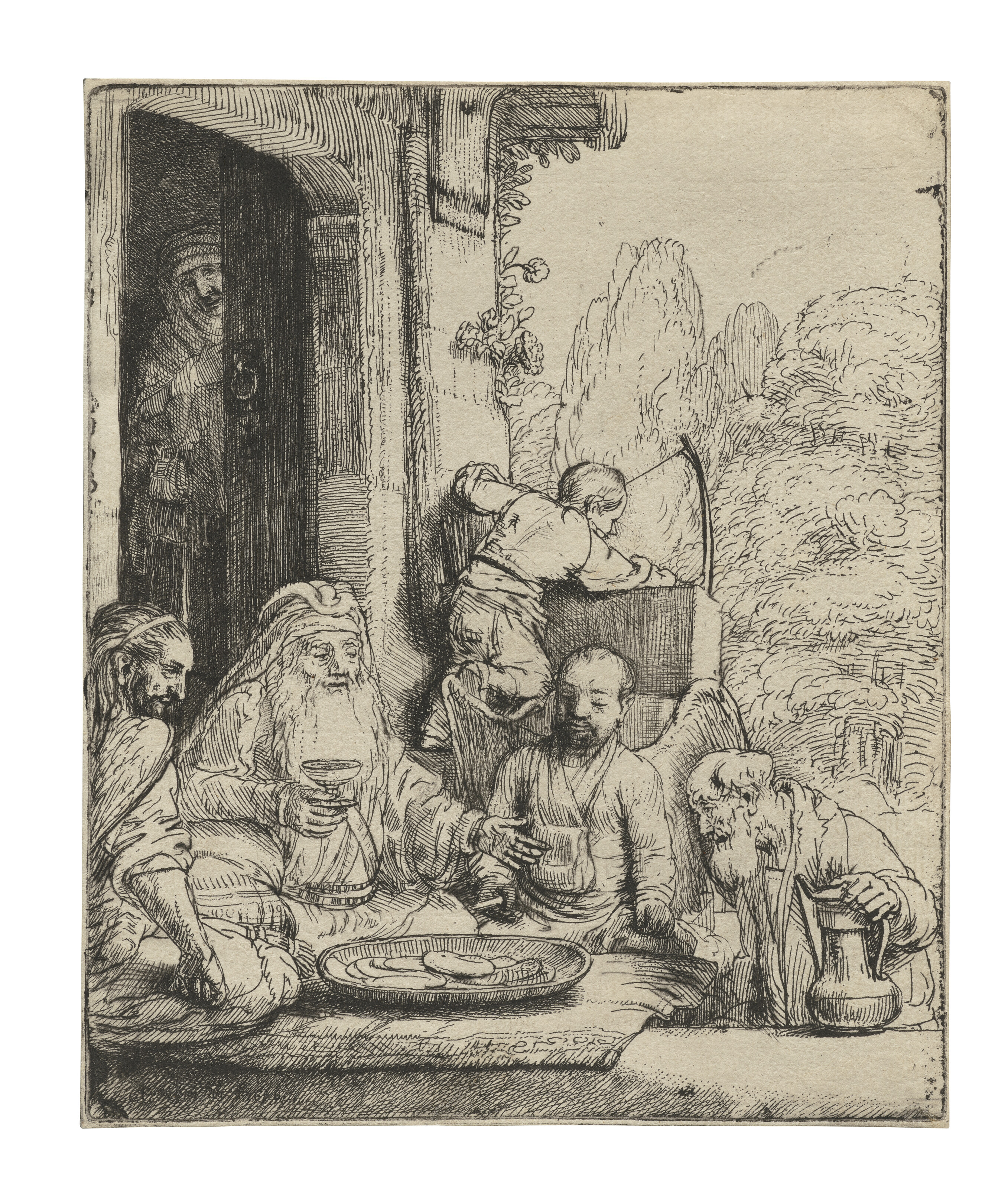 Catalog image of Abraham entertaining the Angels