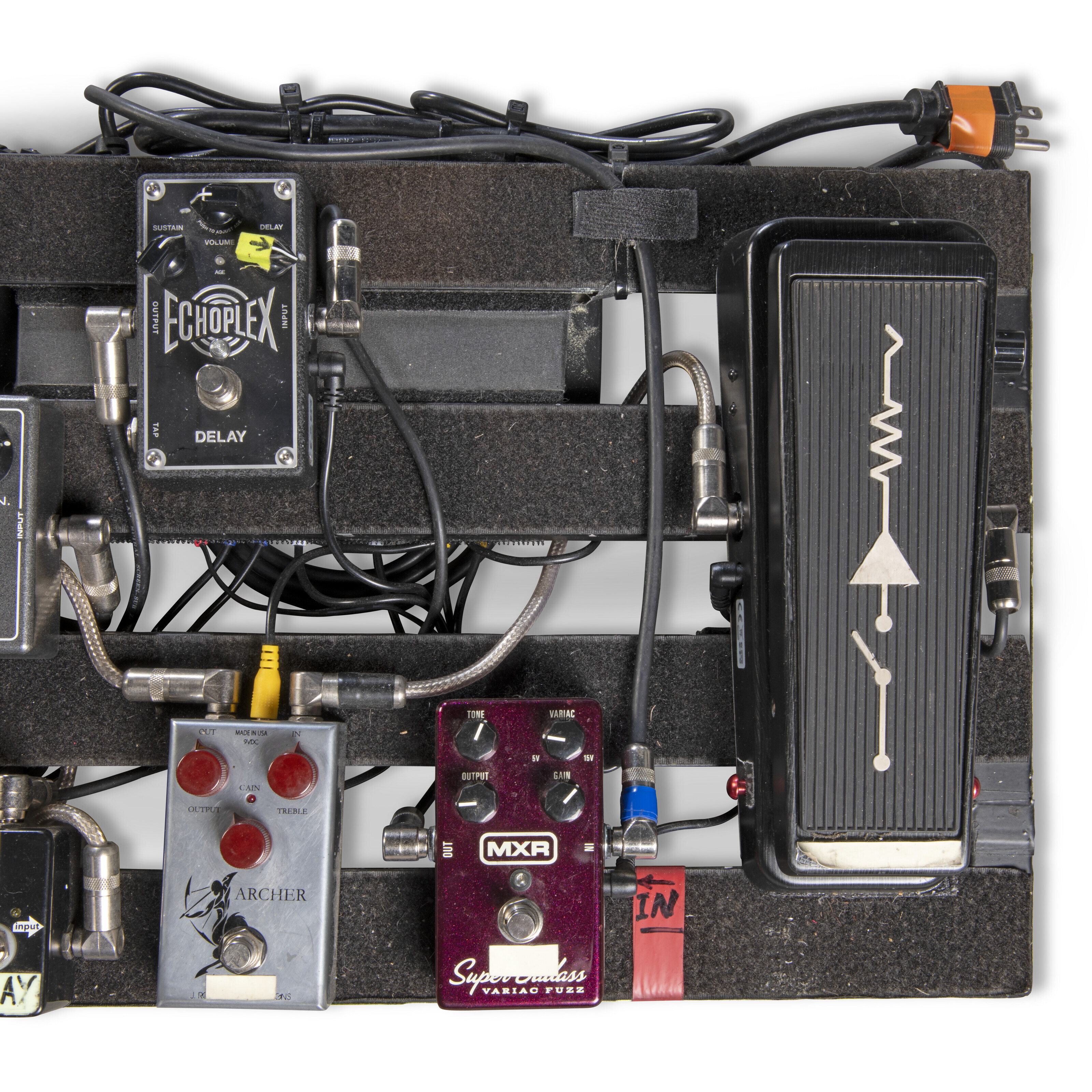 Jeff beck pedalboard top