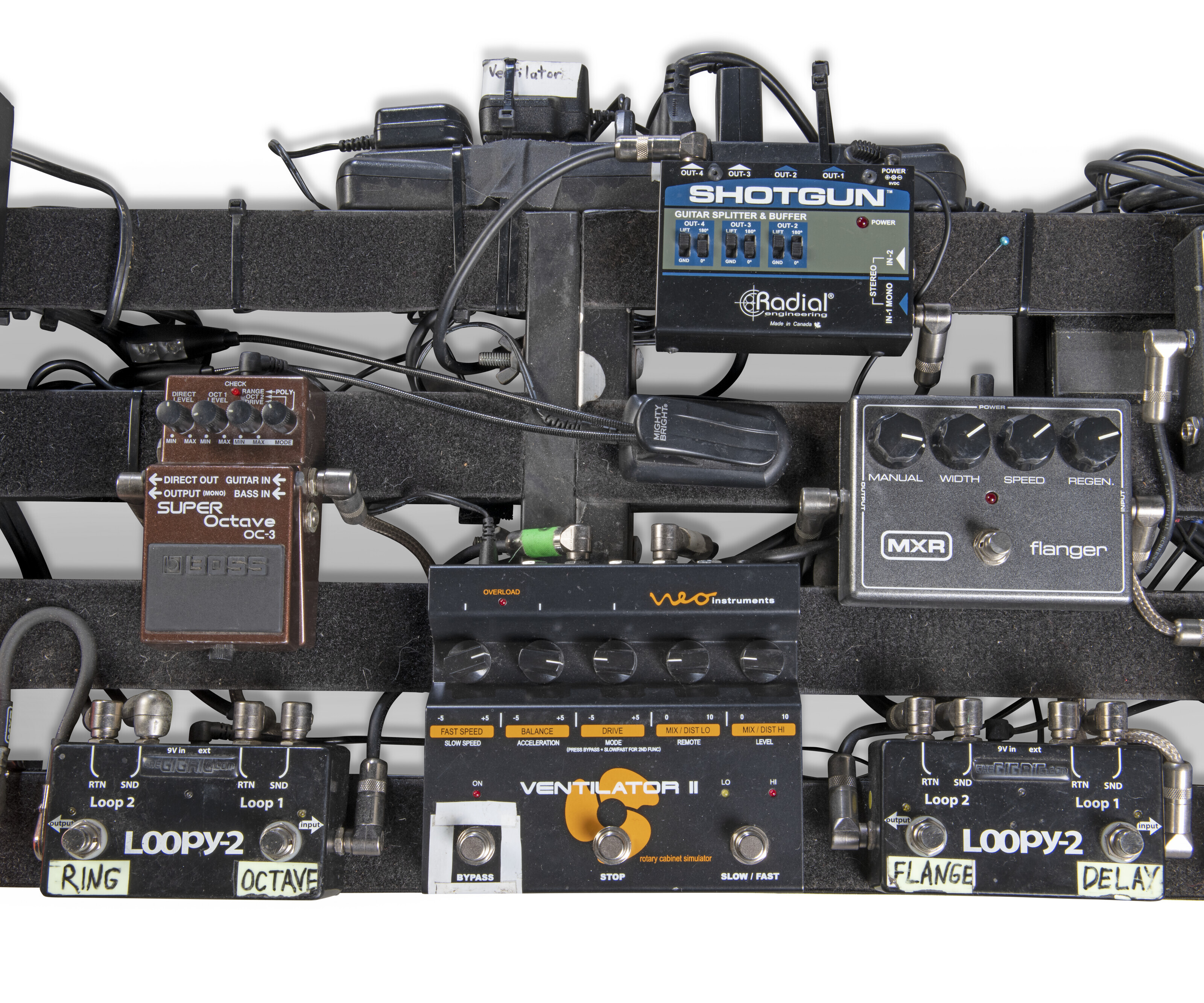 JEFF BECK S STAGE PERFORMANCE PEDALBOARD COMPRISING THE ARRANGEMENT USED ON HIS LAST TOUR IN 2022 Christie s