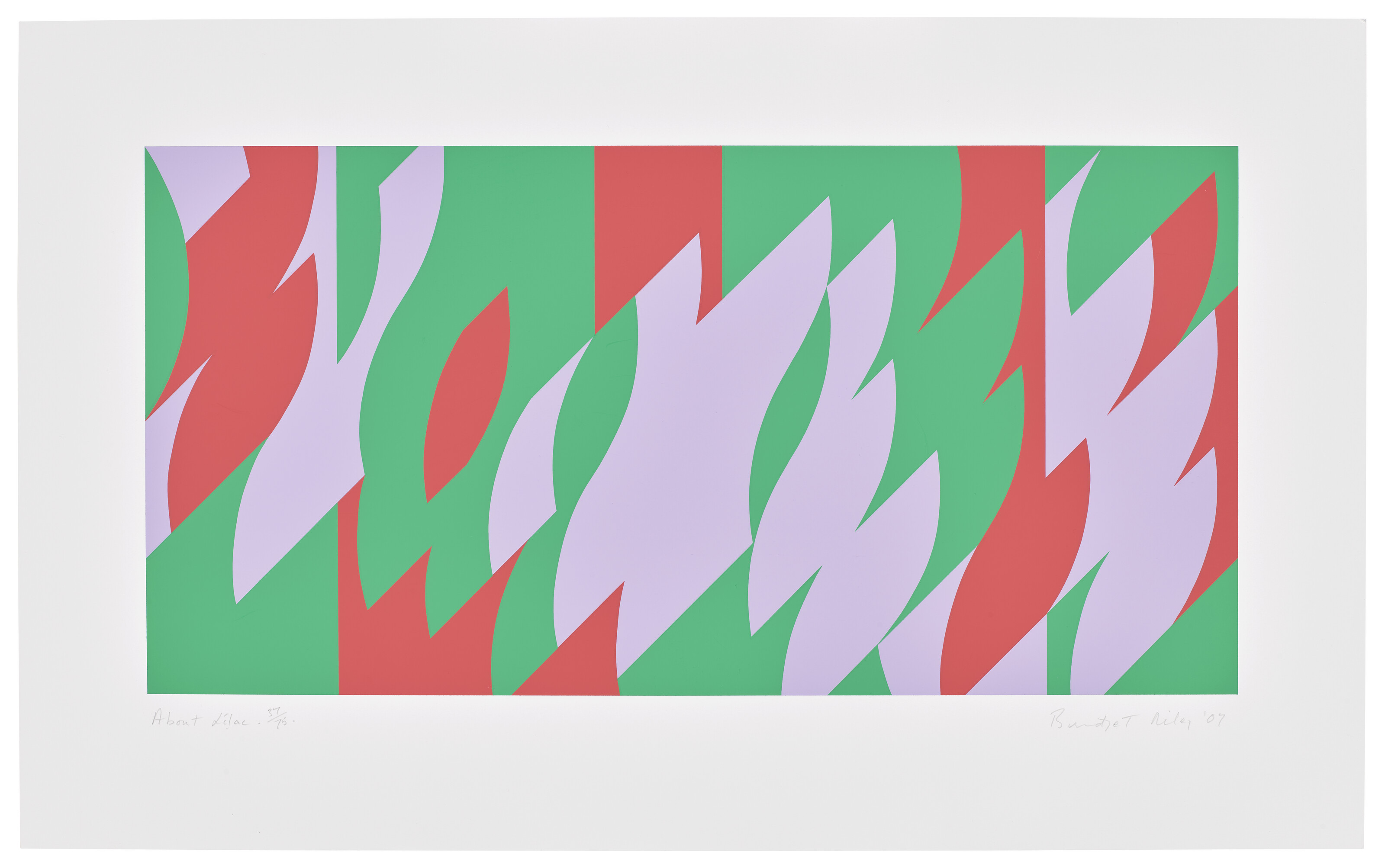 BRIDGET RILEY (B. 1931), About Lilac | Christie’s