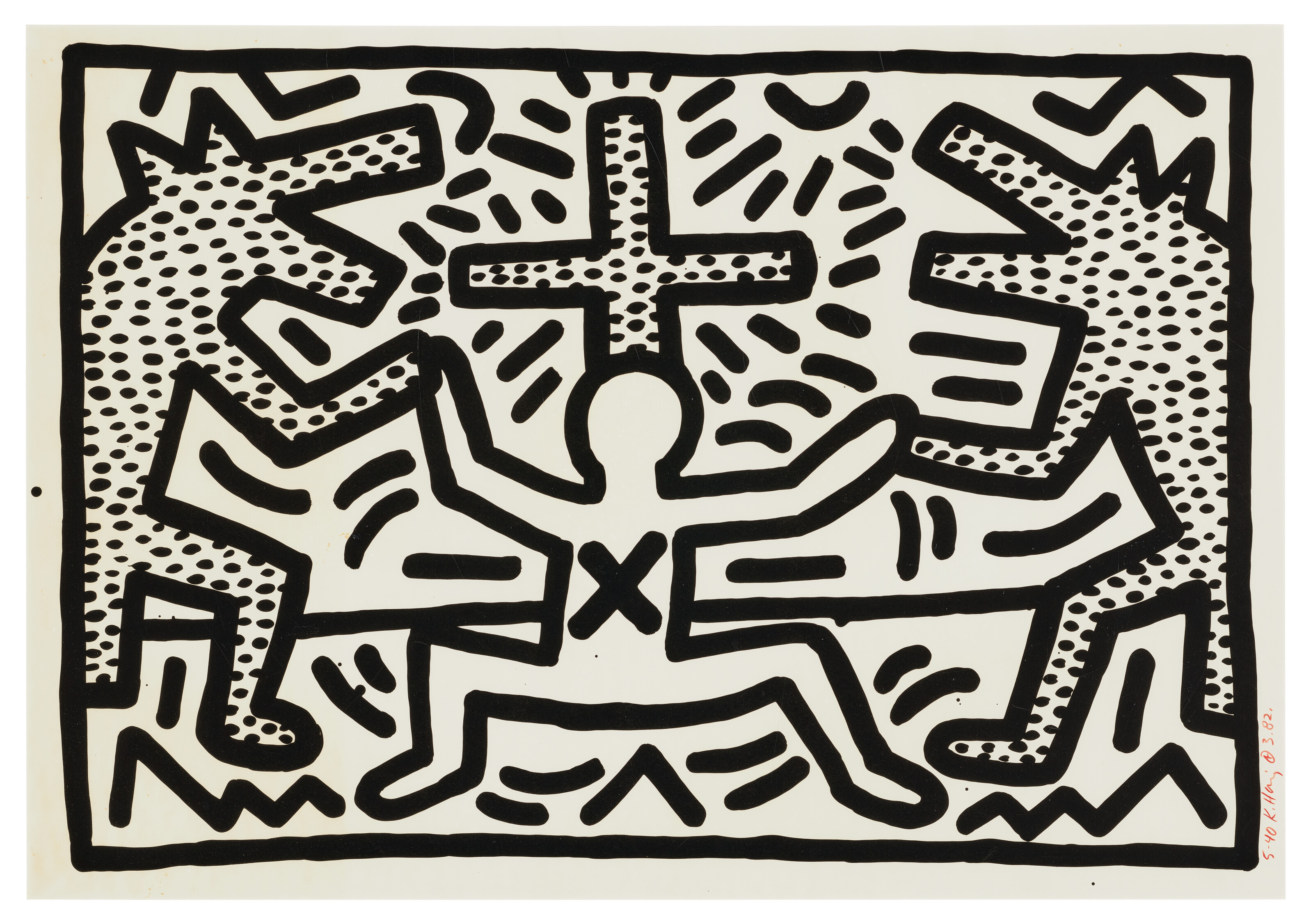 Santamaria 様用　日本未入荷keith haring Haring Untitled 1984 Triptych Skateboards - SFMOMA Museum Store
