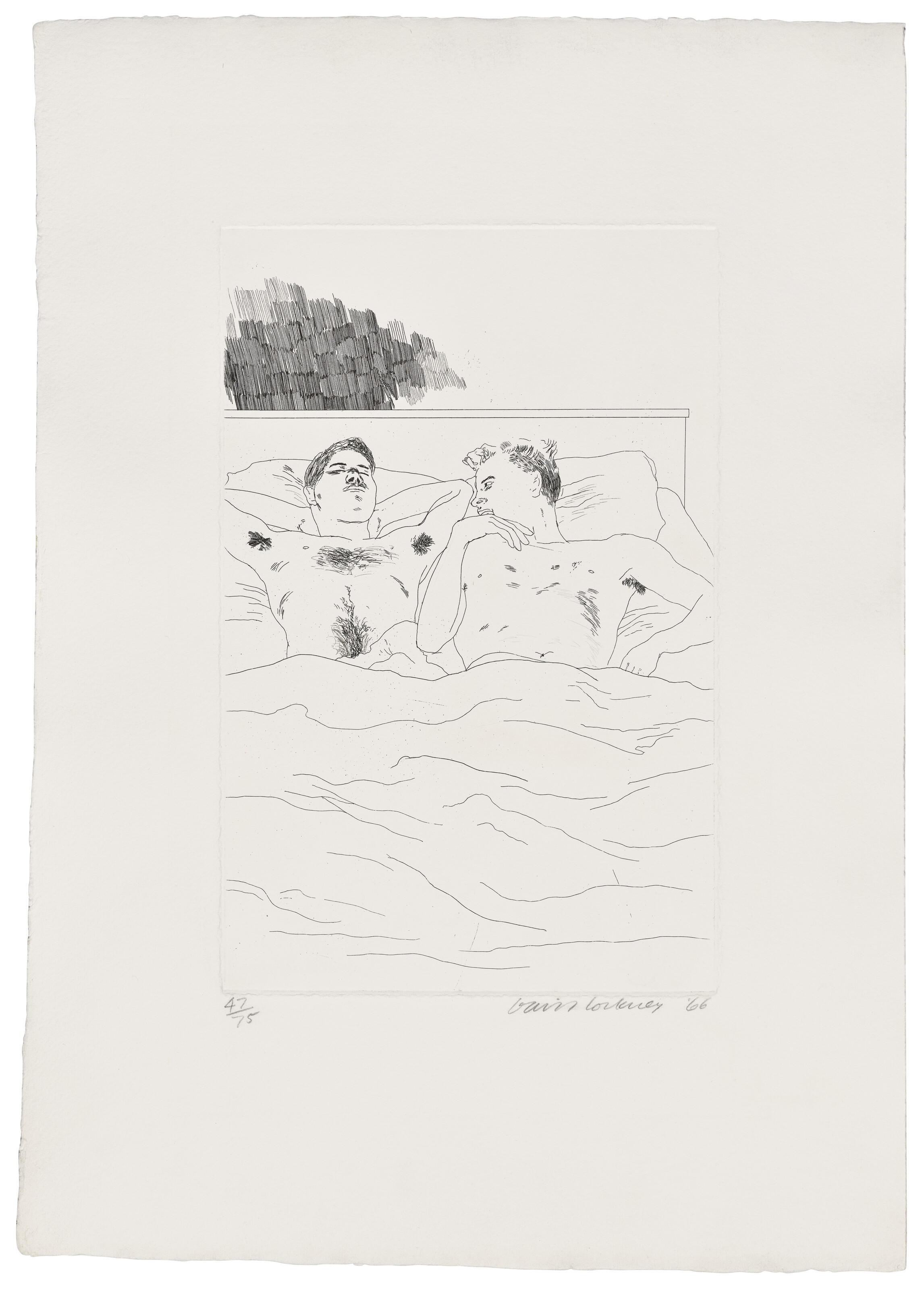 Catalog image of In the dull Village, from: Illustrations for Fourteen Poems by C.P. Cavafy