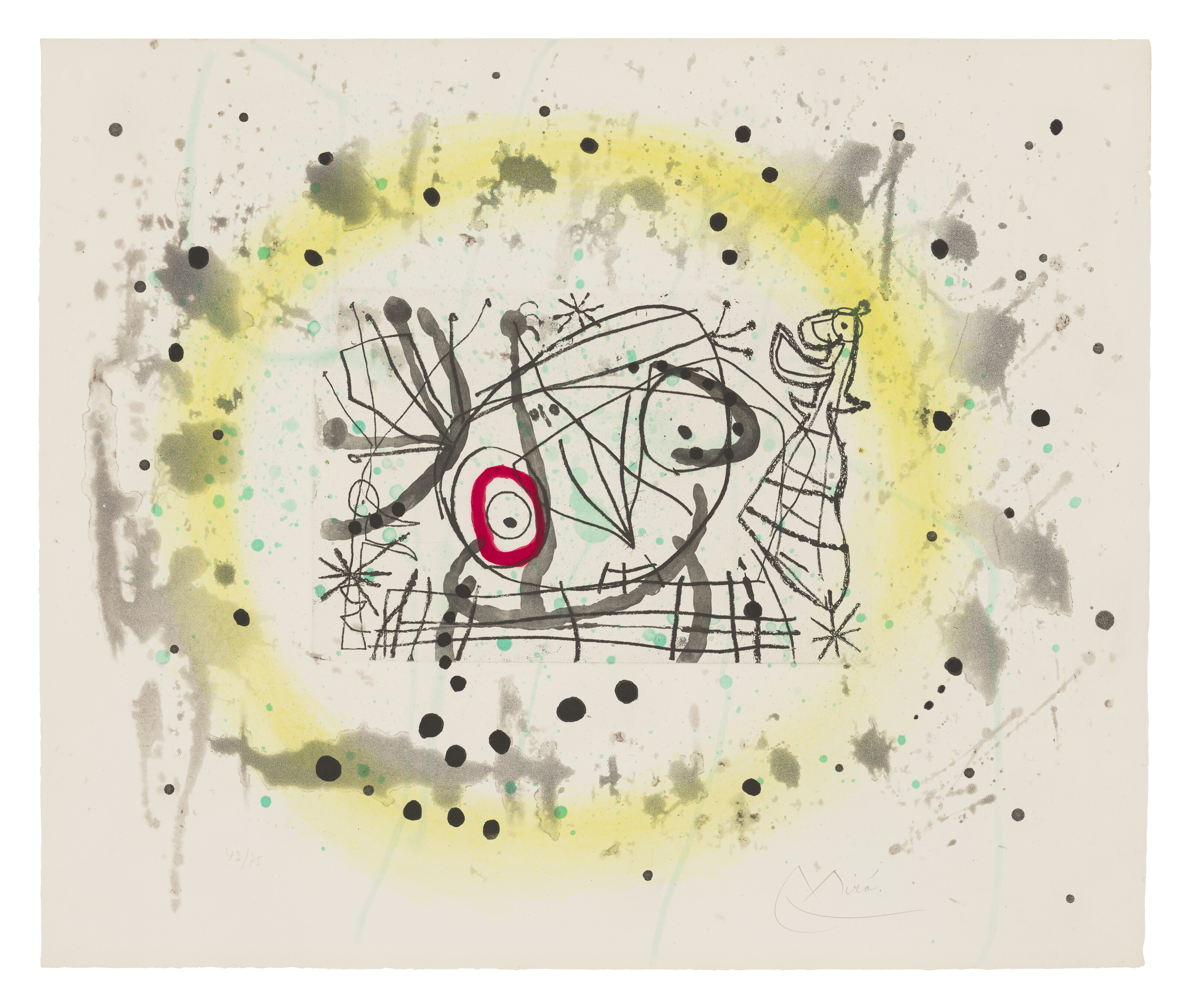 JOAN MIRÓ (1893-1983), Fissures: one plate | Christie's