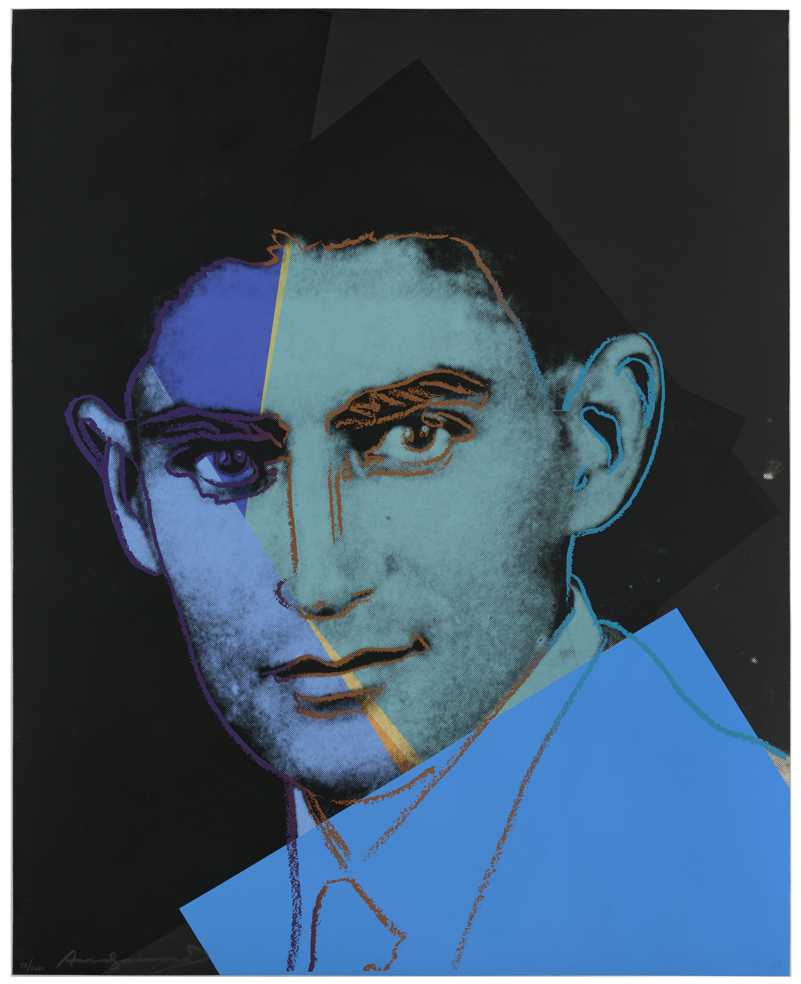 Catalog image of Franz Kafka, from: Ten Portraits of Jews of the Twentieth Century