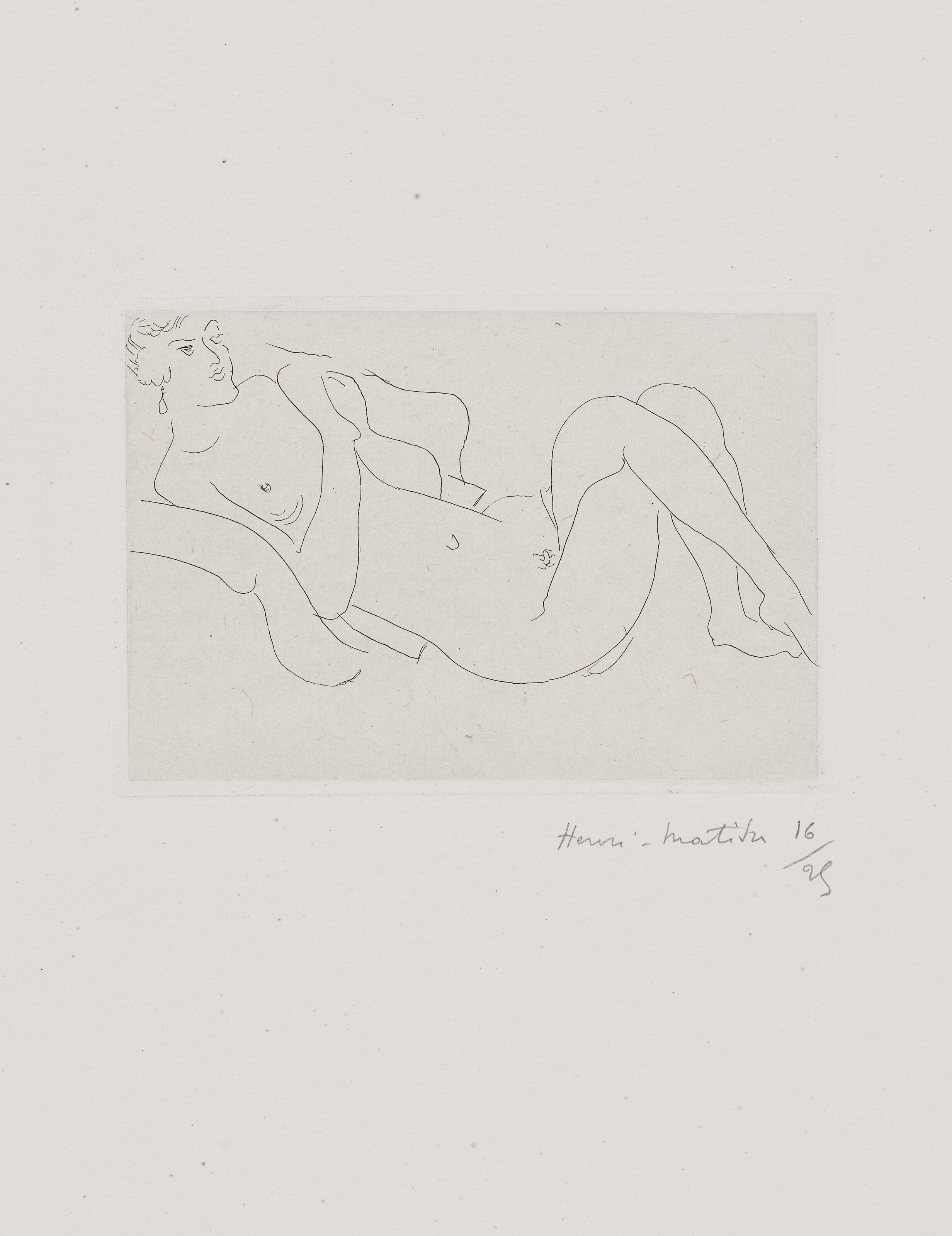 Catalog image of Nu allongé, jambes repliées