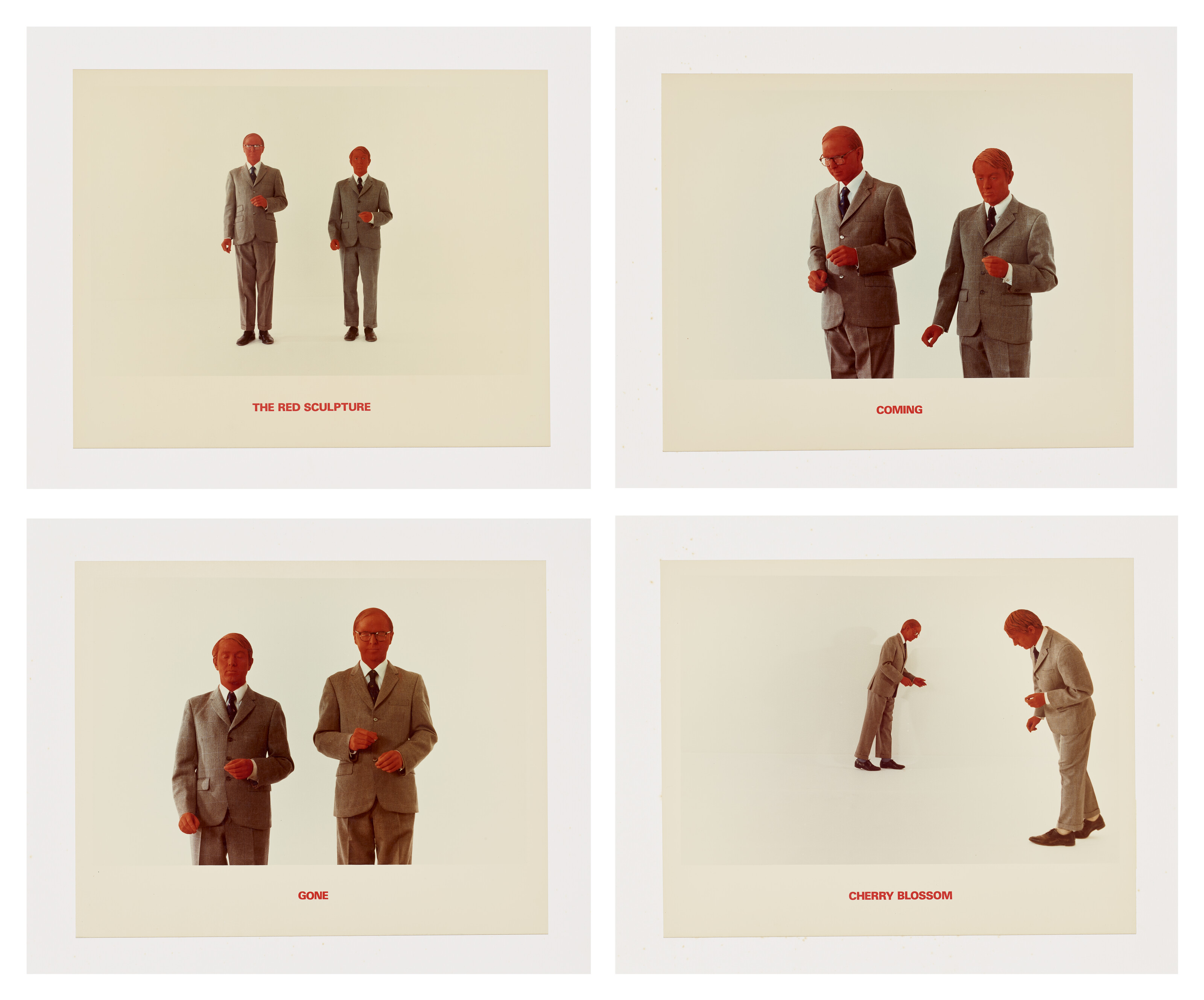 GILBERT AND GEORGE (B. 1943 & B. 1942), The Red Sculpture Album
