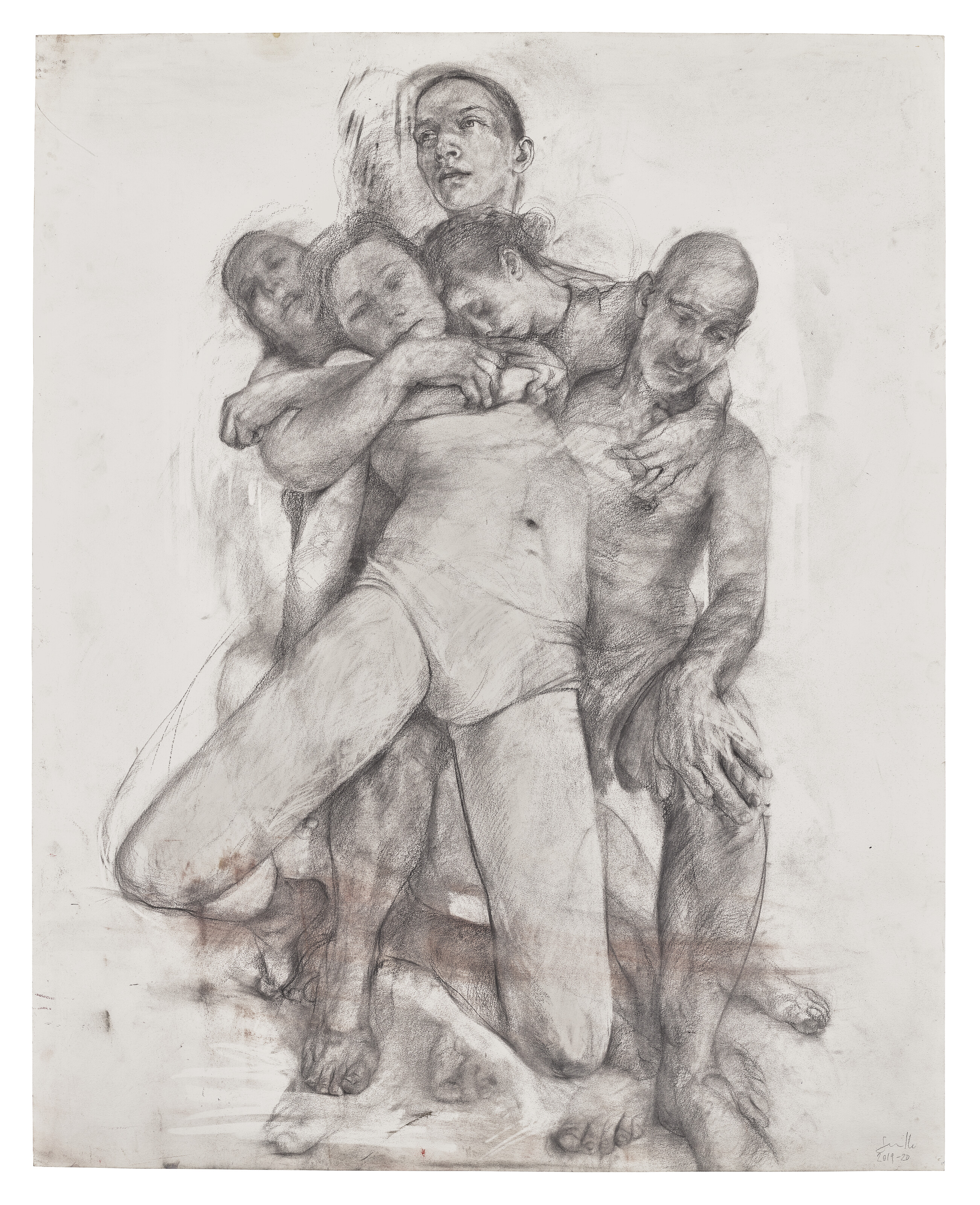 Jenny Saville, Study for Pieta IV, 2019-20, sold for £982,800 on 5 March 2025 at Christie's in London