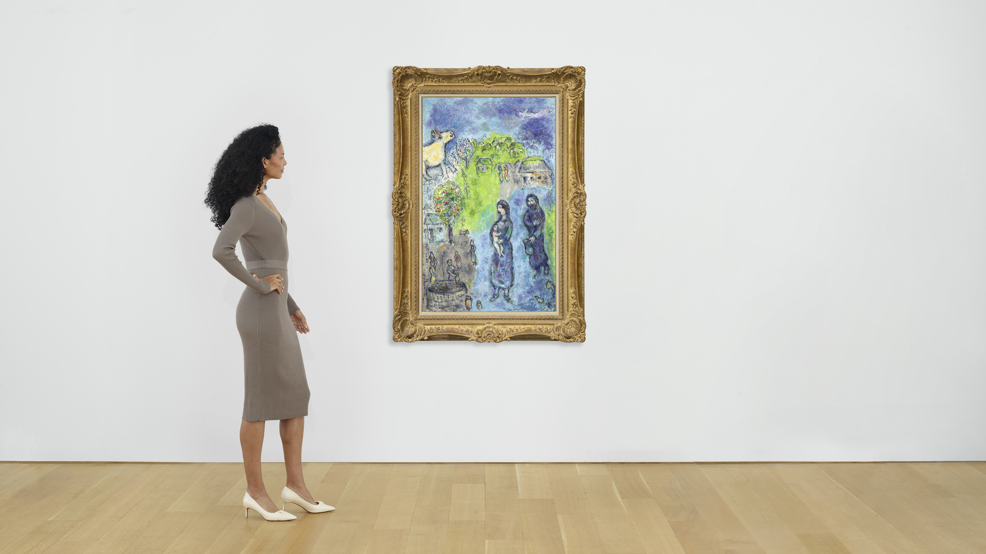MARC CHAGALL (1887-1985), Les paysans au puit ou Scène biblique