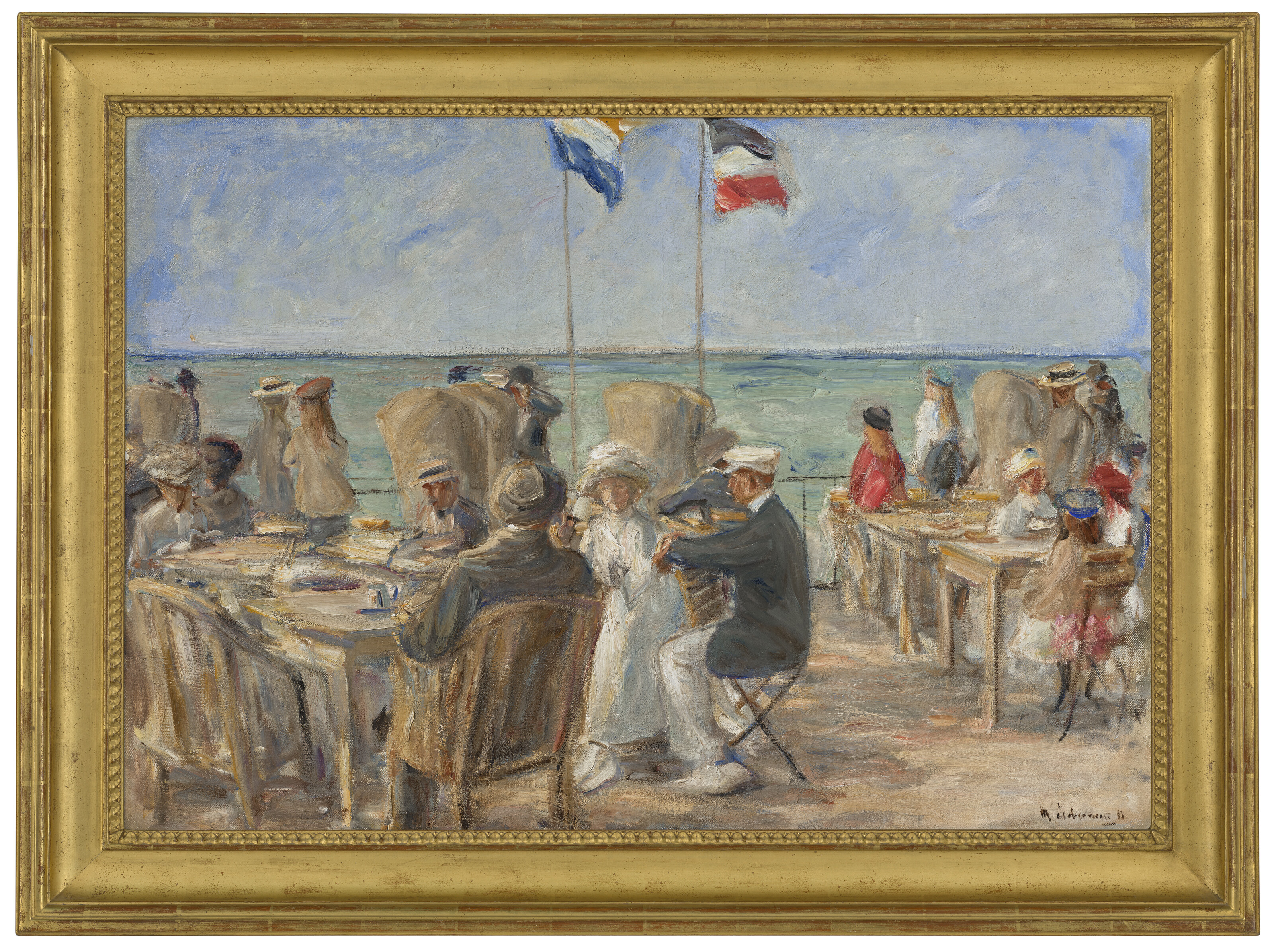 MAX LIEBERMANN (1847-1935), Strandterrasse in Noordwijk (Huis ter