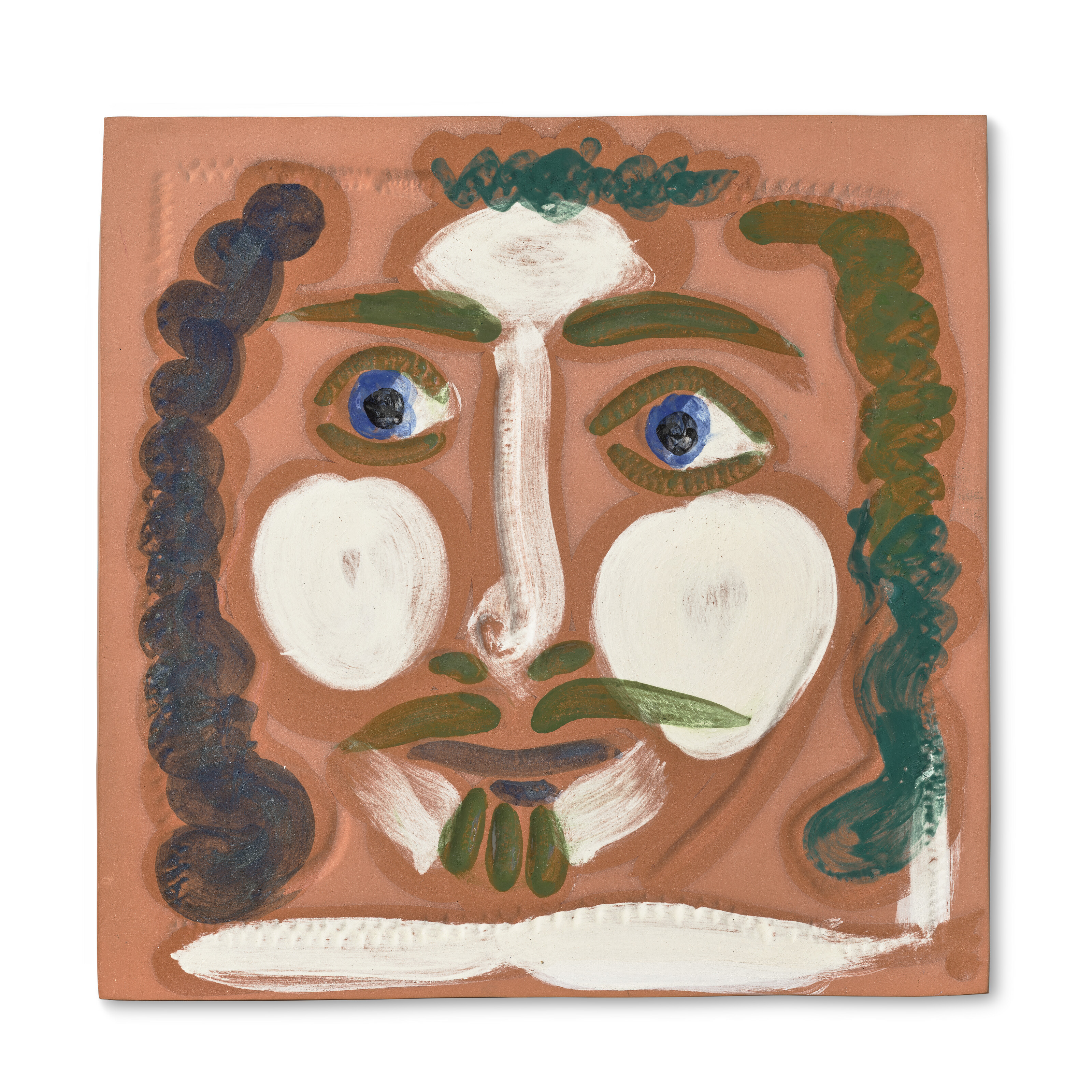 PABLO PICASSO (1881-1973), Visage aux cheveux boucls (A.R. 572 ...